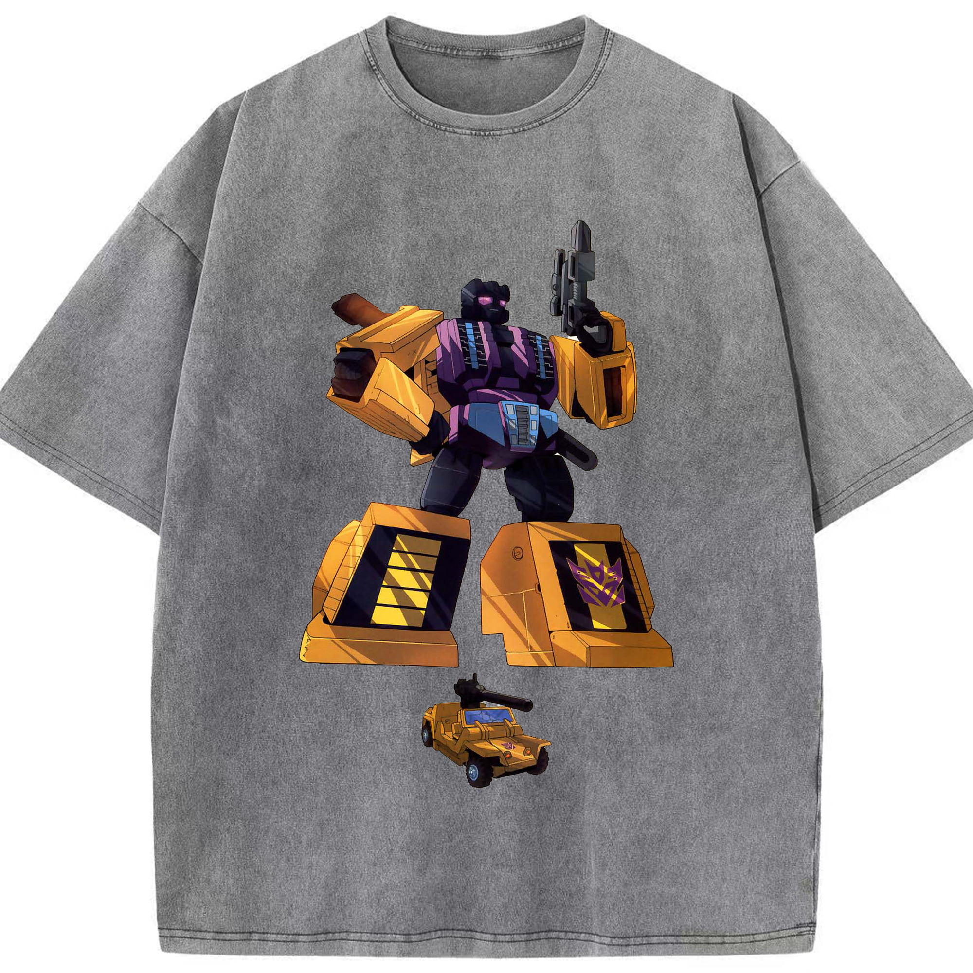 （画像用）  綿100% ヴィンテージ風 半袖Tシャツ（フロントプリント）