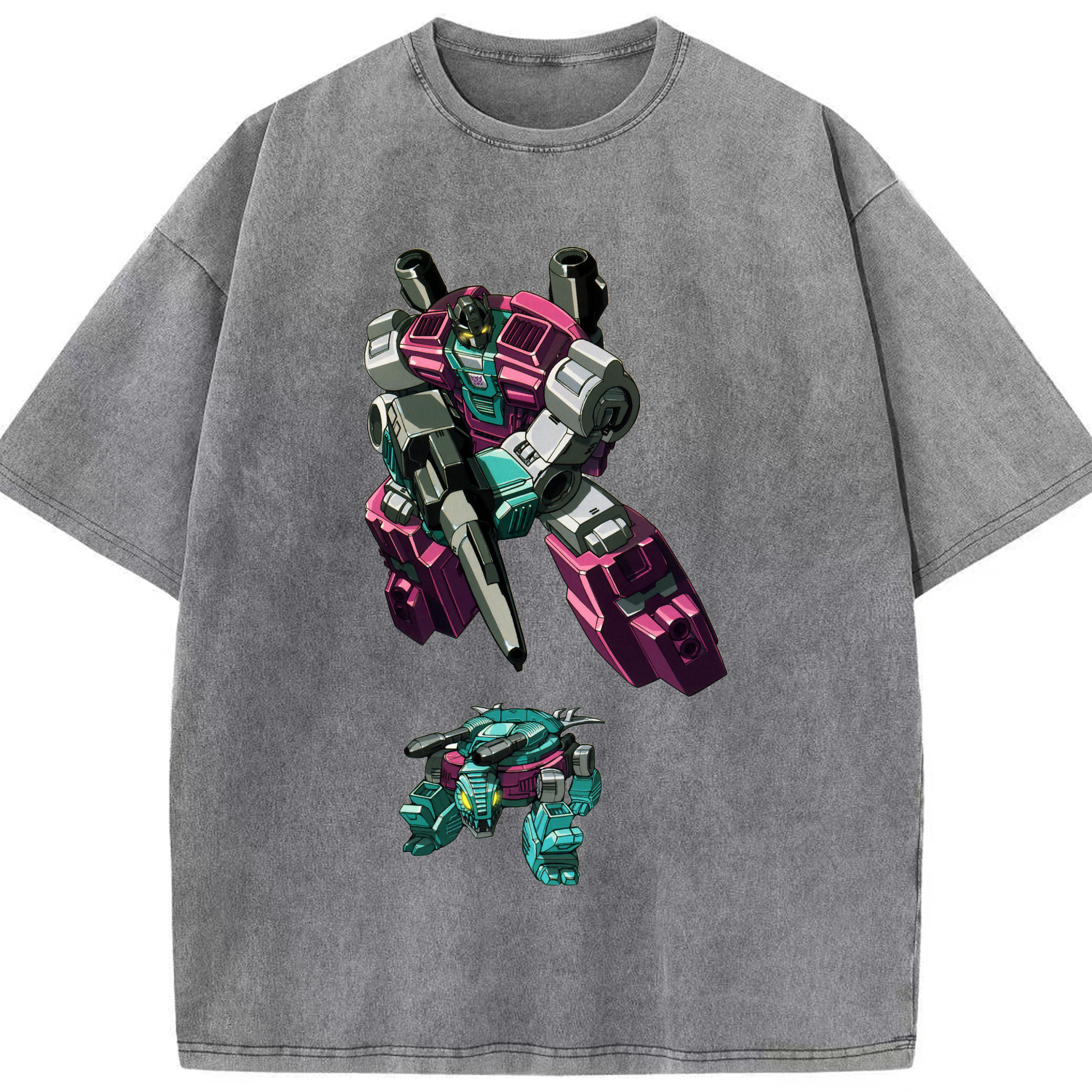 （画像用）  綿100% ヴィンテージ風 半袖Tシャツ（フロントプリント）