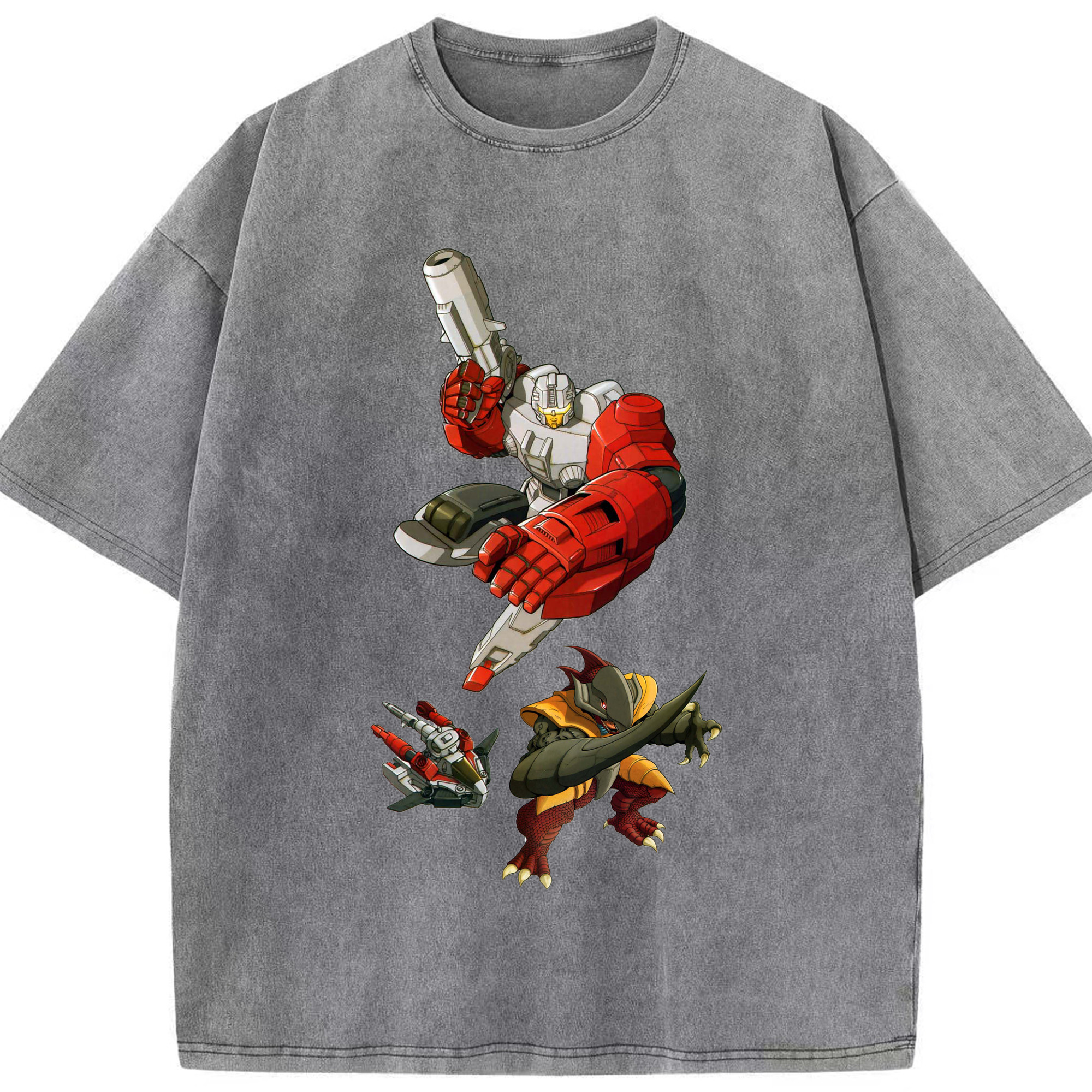 （画像用）  綿100% ヴィンテージ風 半袖Tシャツ（フロントプリント）