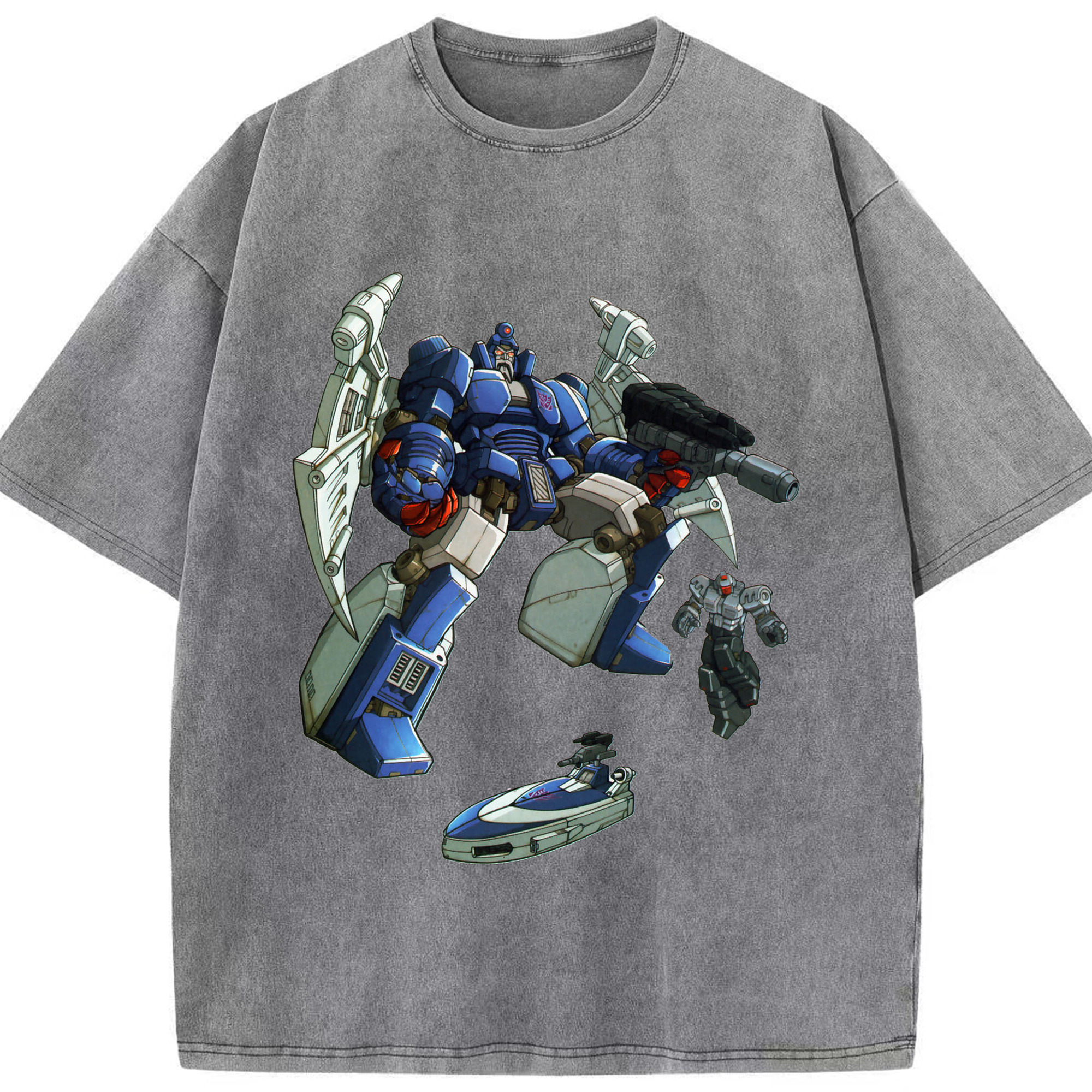 （画像用）  綿100% ヴィンテージ風 半袖Tシャツ（フロントプリント）
