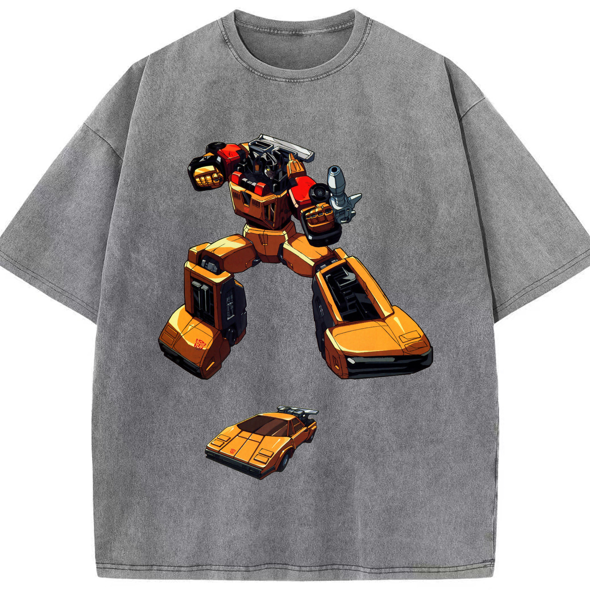 （画像用）  綿100% ヴィンテージ風 半袖Tシャツ（フロントプリント）