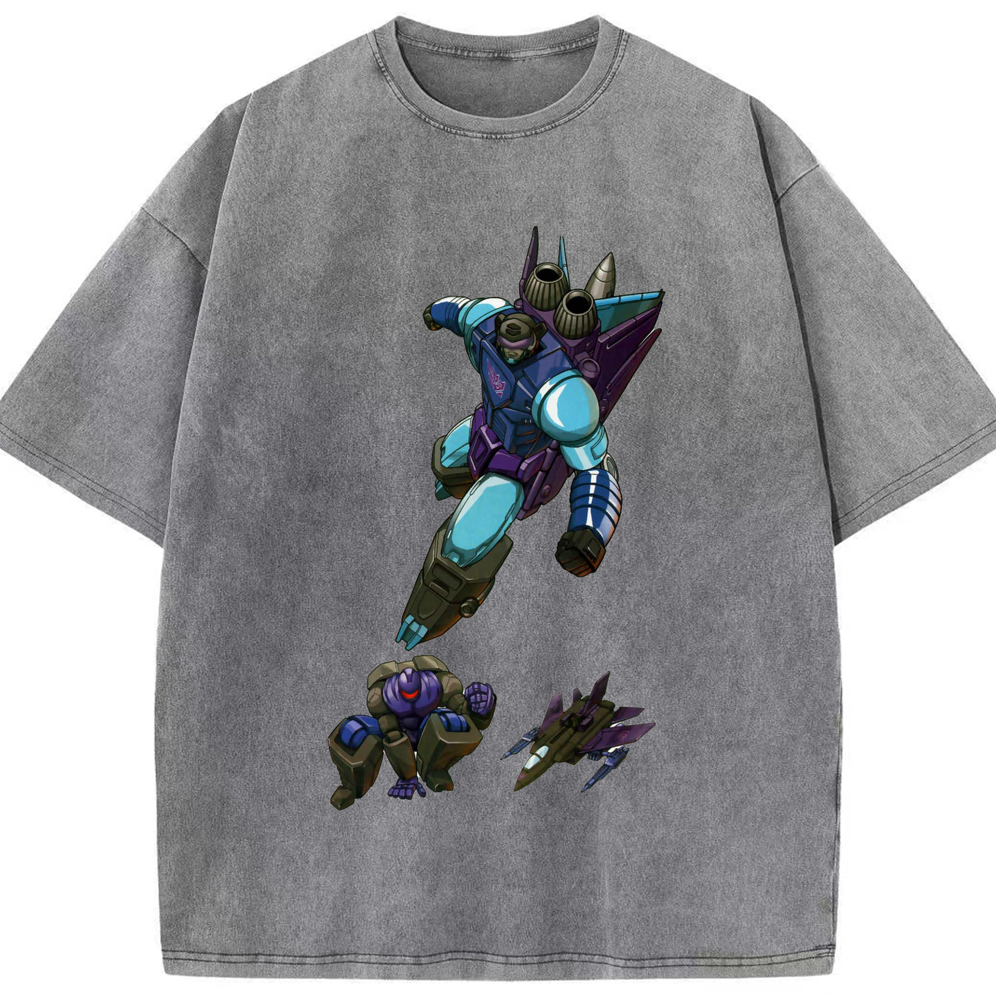 （画像用）  綿100% ヴィンテージ風 半袖Tシャツ（フロントプリント）