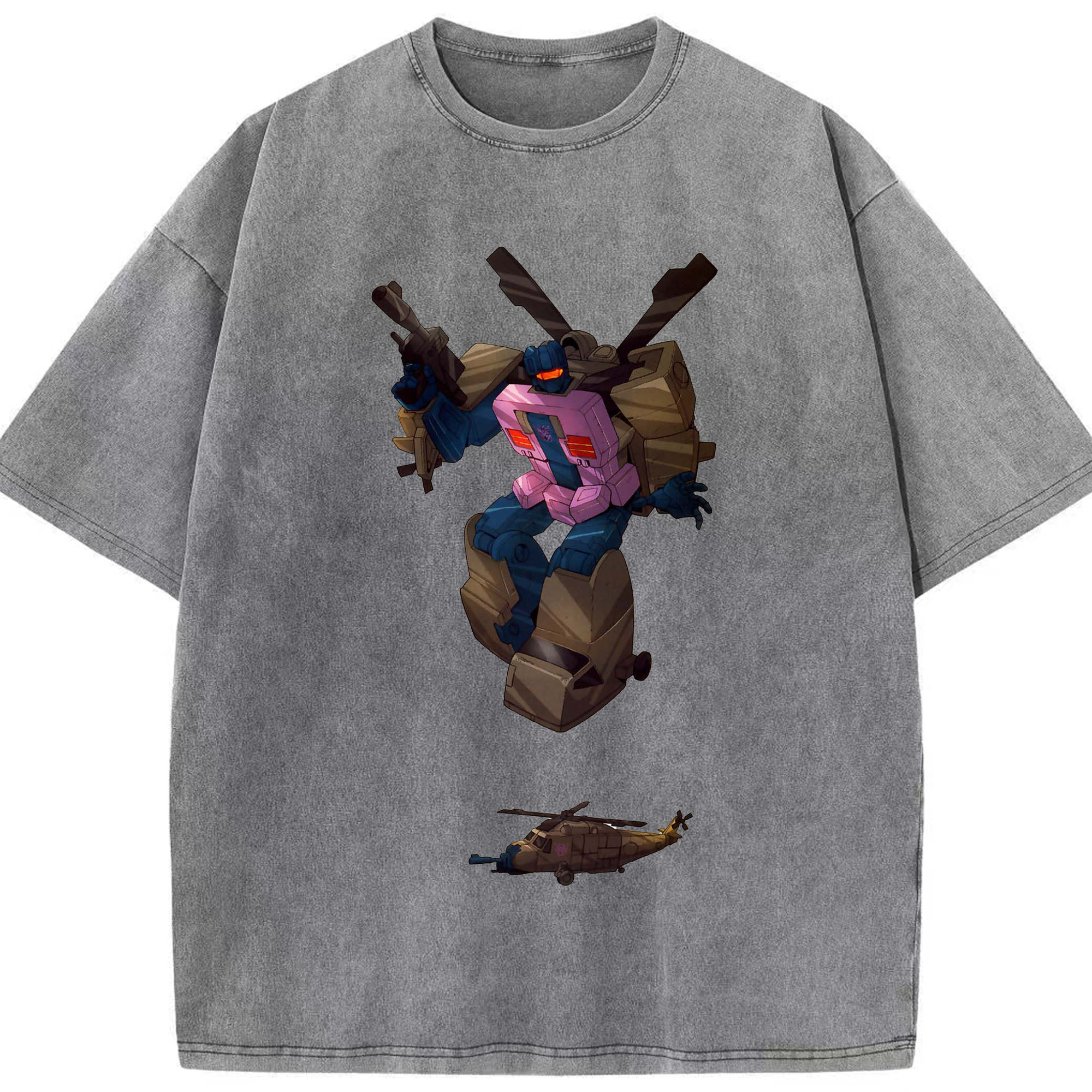 （画像用）  綿100% ヴィンテージ風 半袖Tシャツ（フロントプリント）