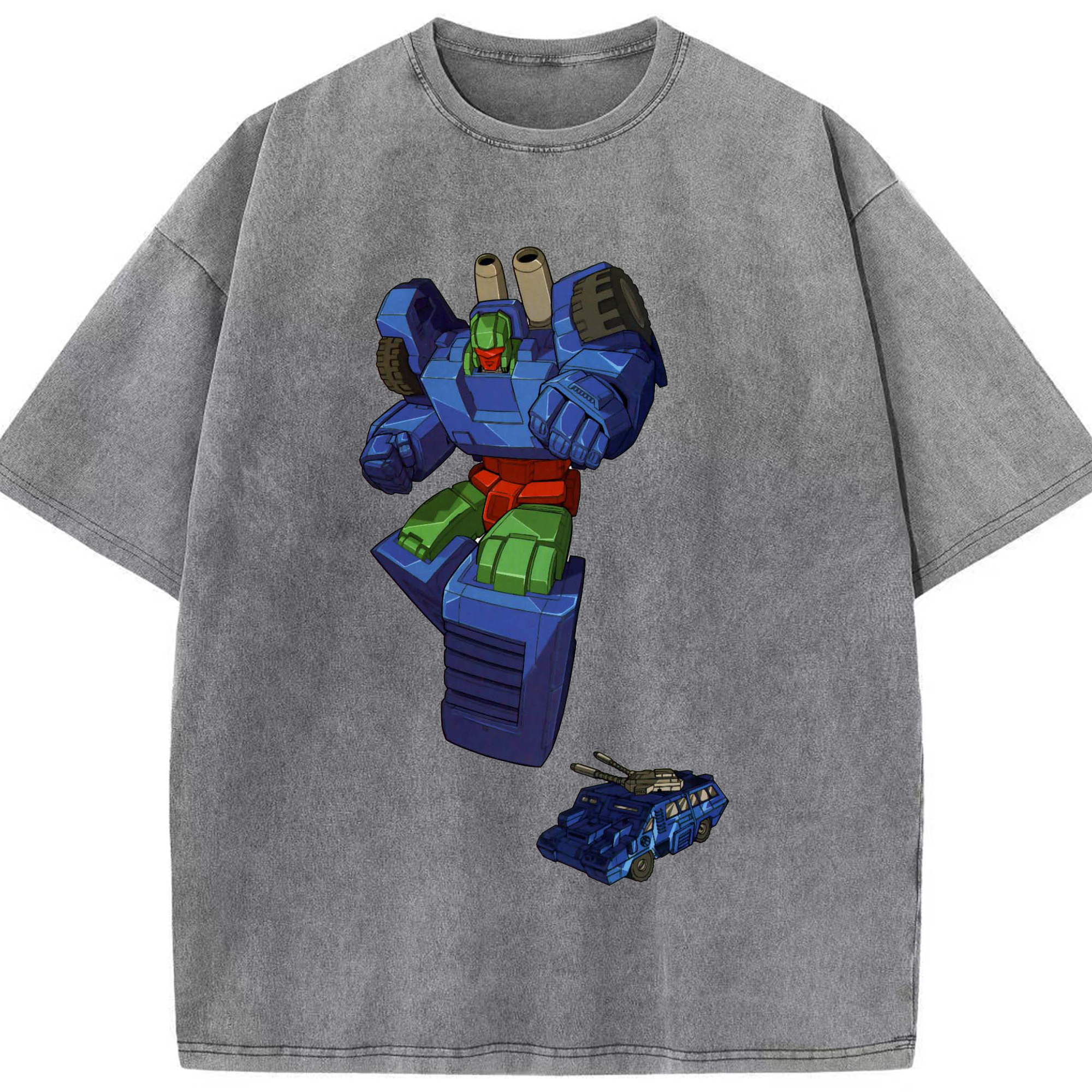 （画像用）  綿100% ヴィンテージ風 半袖Tシャツ（フロントプリント）