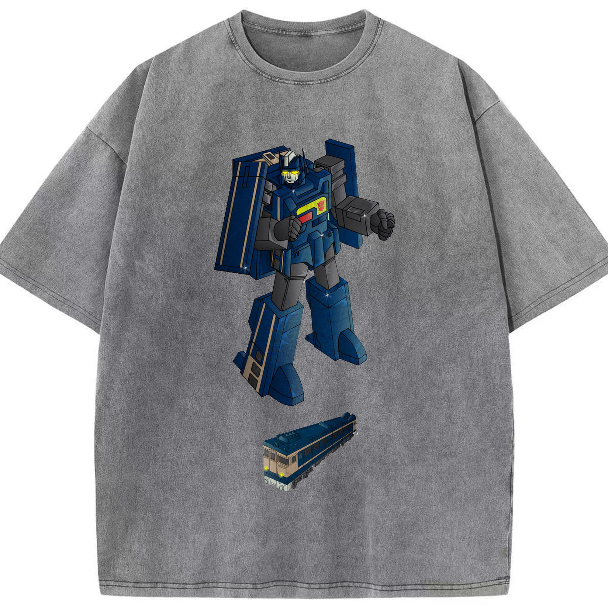 （画像用）  綿100% ヴィンテージ風 半袖Tシャツ（フロントプリント）