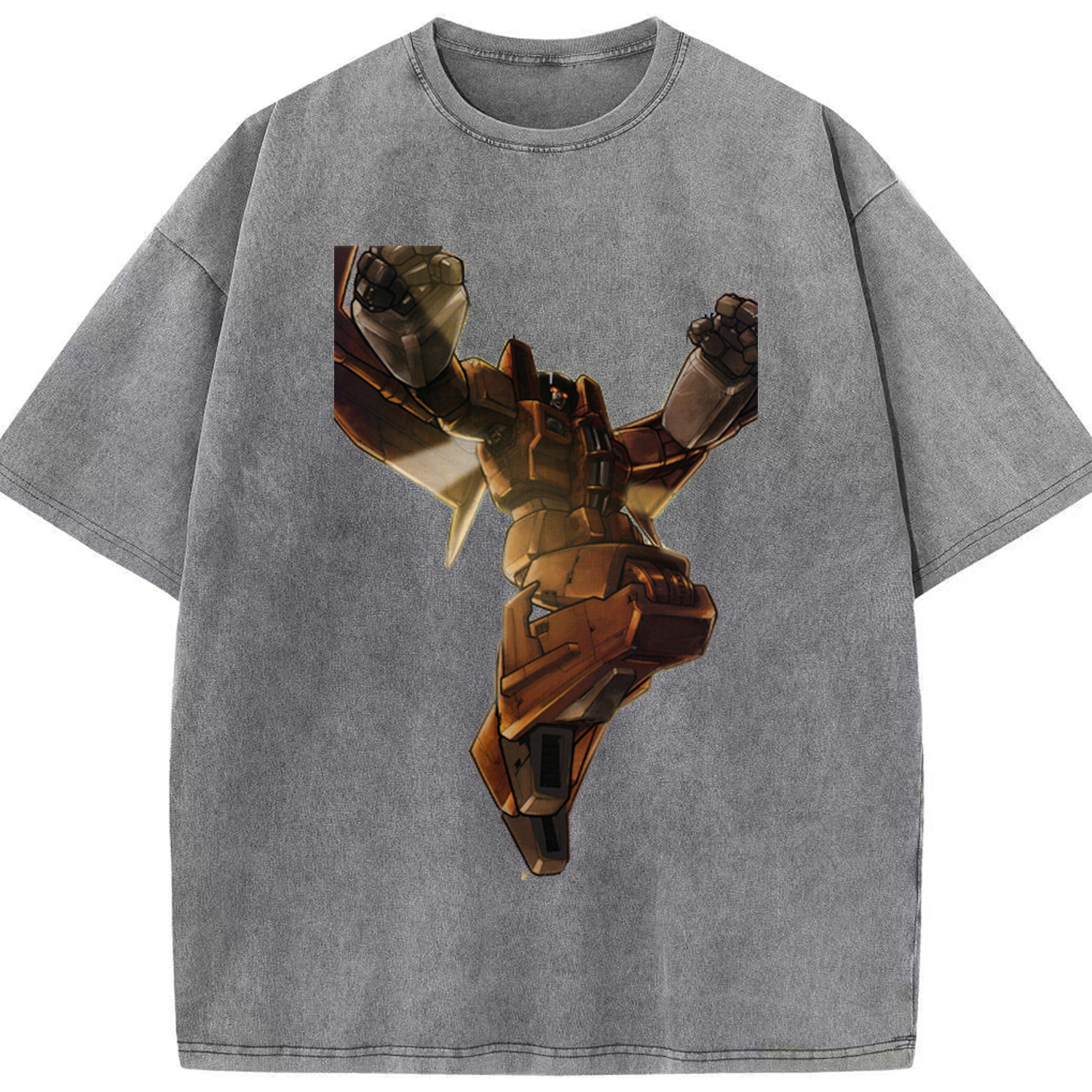 （画像用）  綿100% ヴィンテージ風 半袖Tシャツ（フロントプリント）