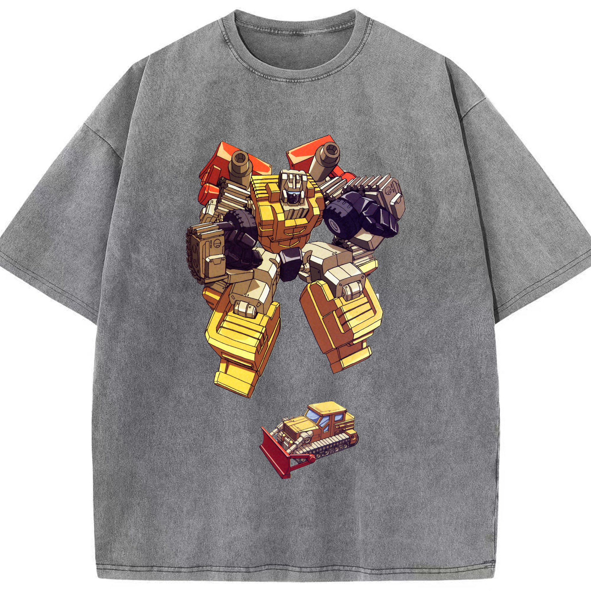 （画像用）  綿100% ヴィンテージ風 半袖Tシャツ（フロントプリント）