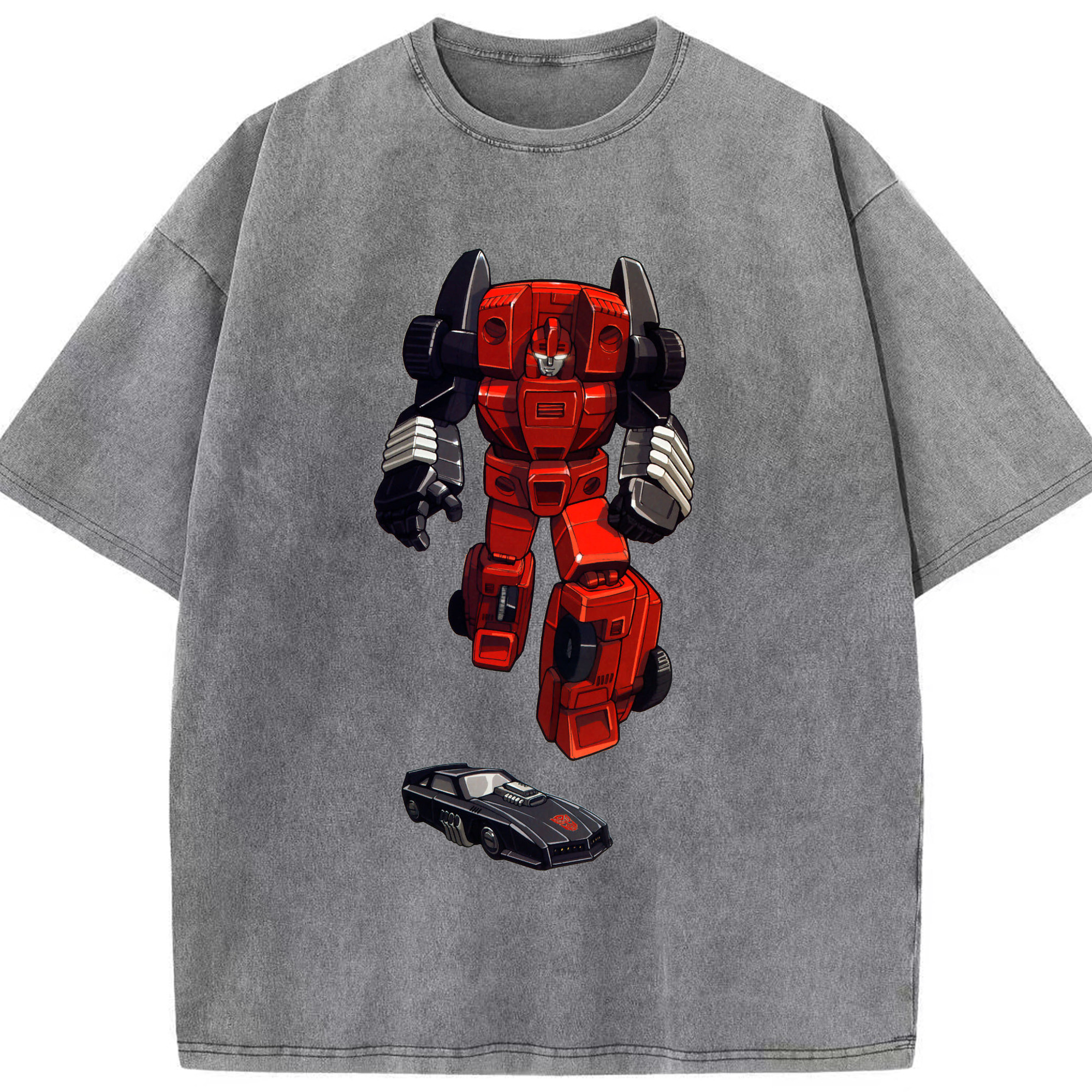 （画像用）  綿100% ヴィンテージ風 半袖Tシャツ（フロントプリント）