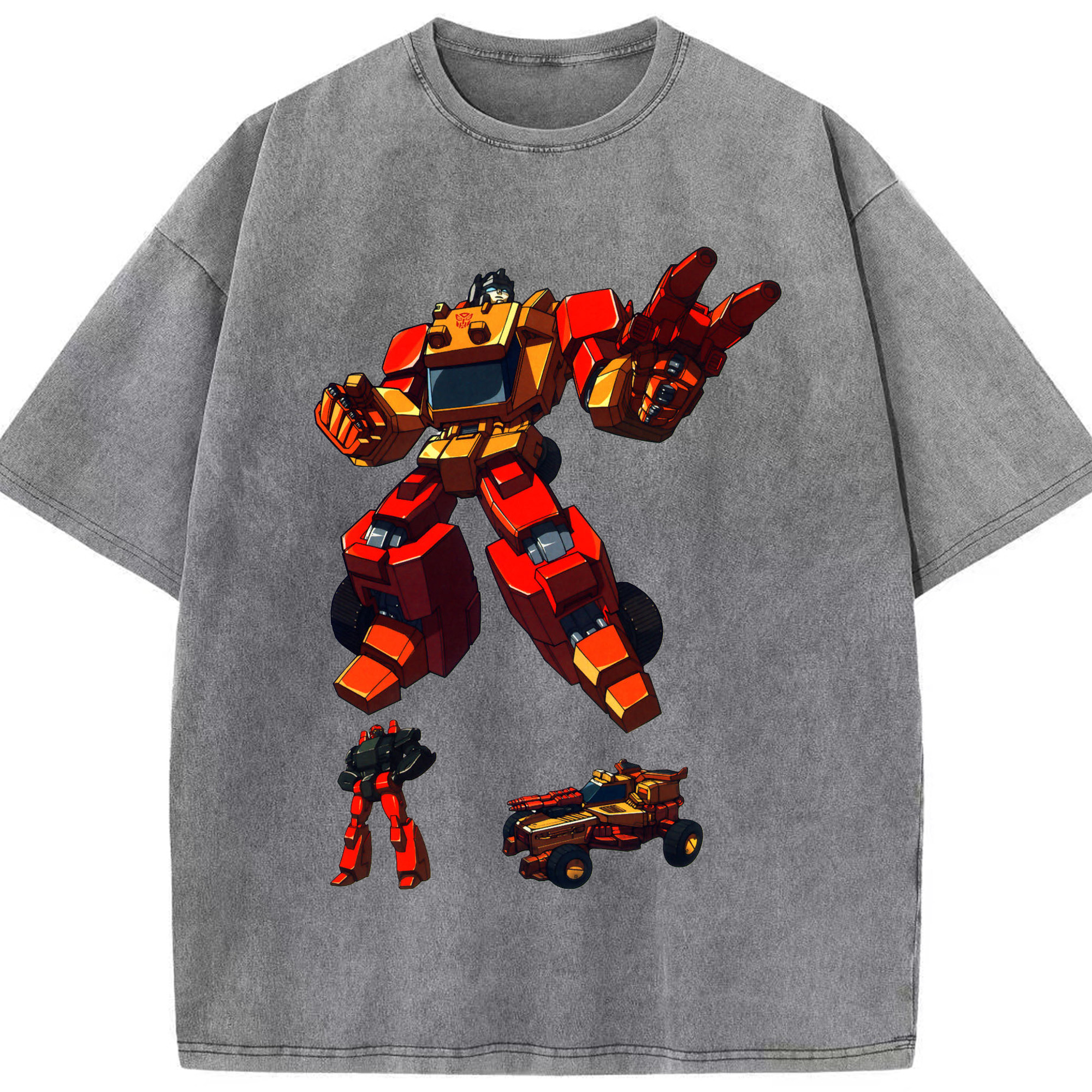 （画像用）  綿100% ヴィンテージ風 半袖Tシャツ（フロントプリント）