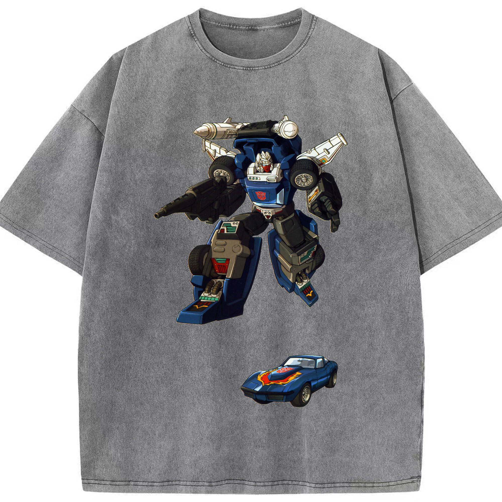 （画像用）  綿100% ヴィンテージ風 半袖Tシャツ（フロントプリント）