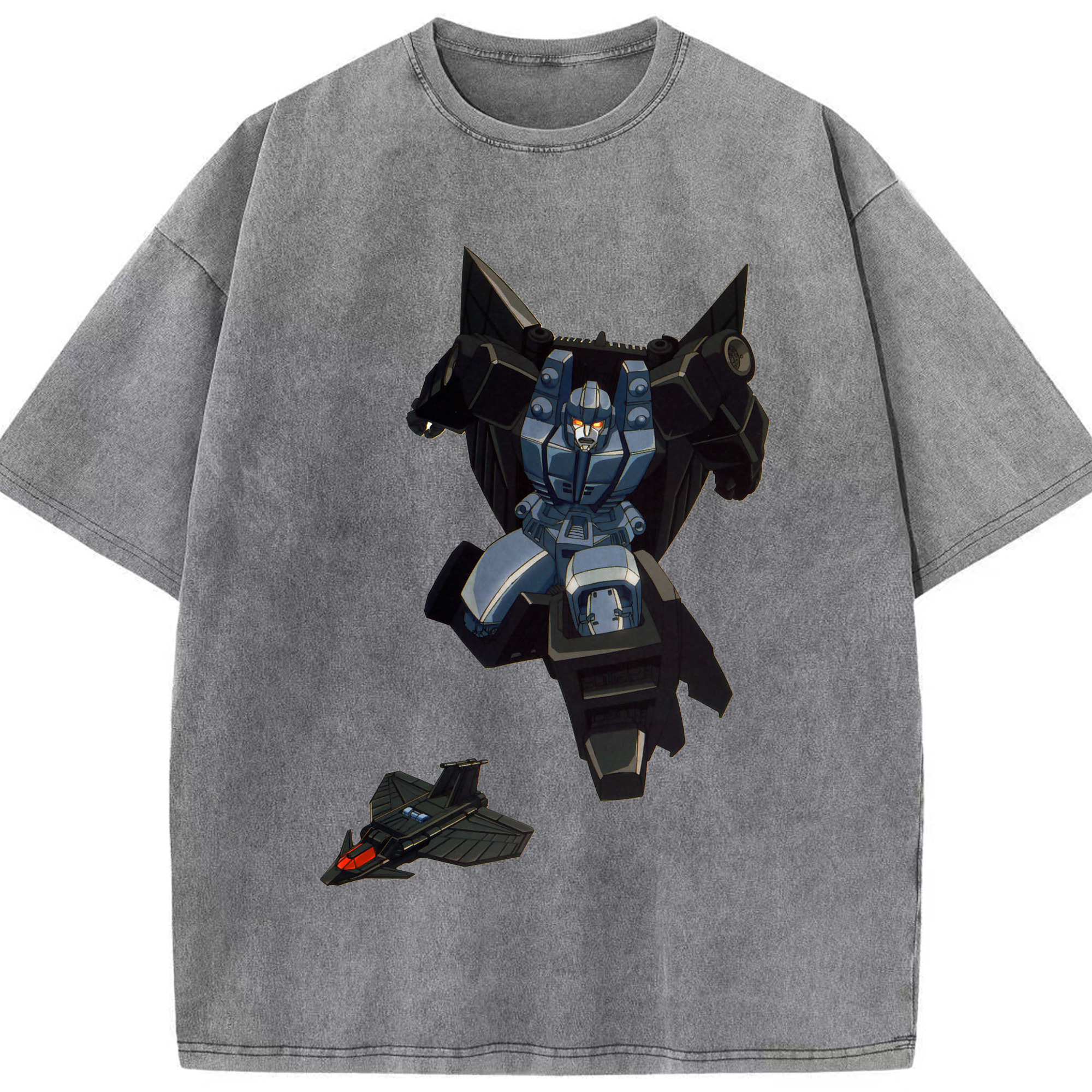 （画像用）  綿100% ヴィンテージ風 半袖Tシャツ（フロントプリント）