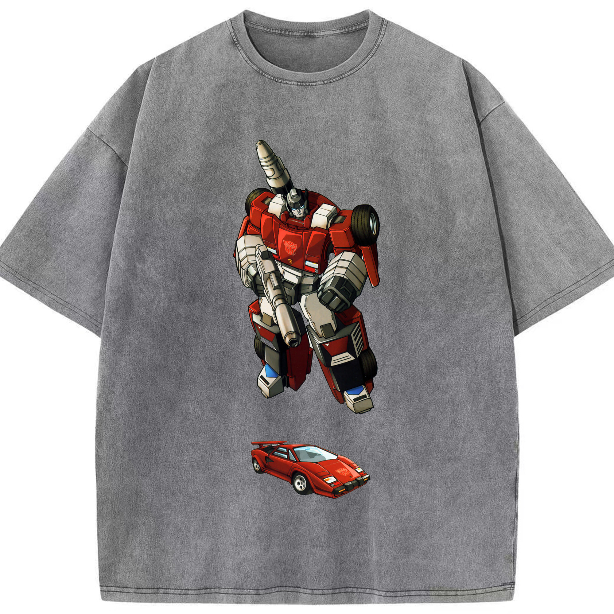 （画像用）  綿100% ヴィンテージ風 半袖Tシャツ（フロントプリント）