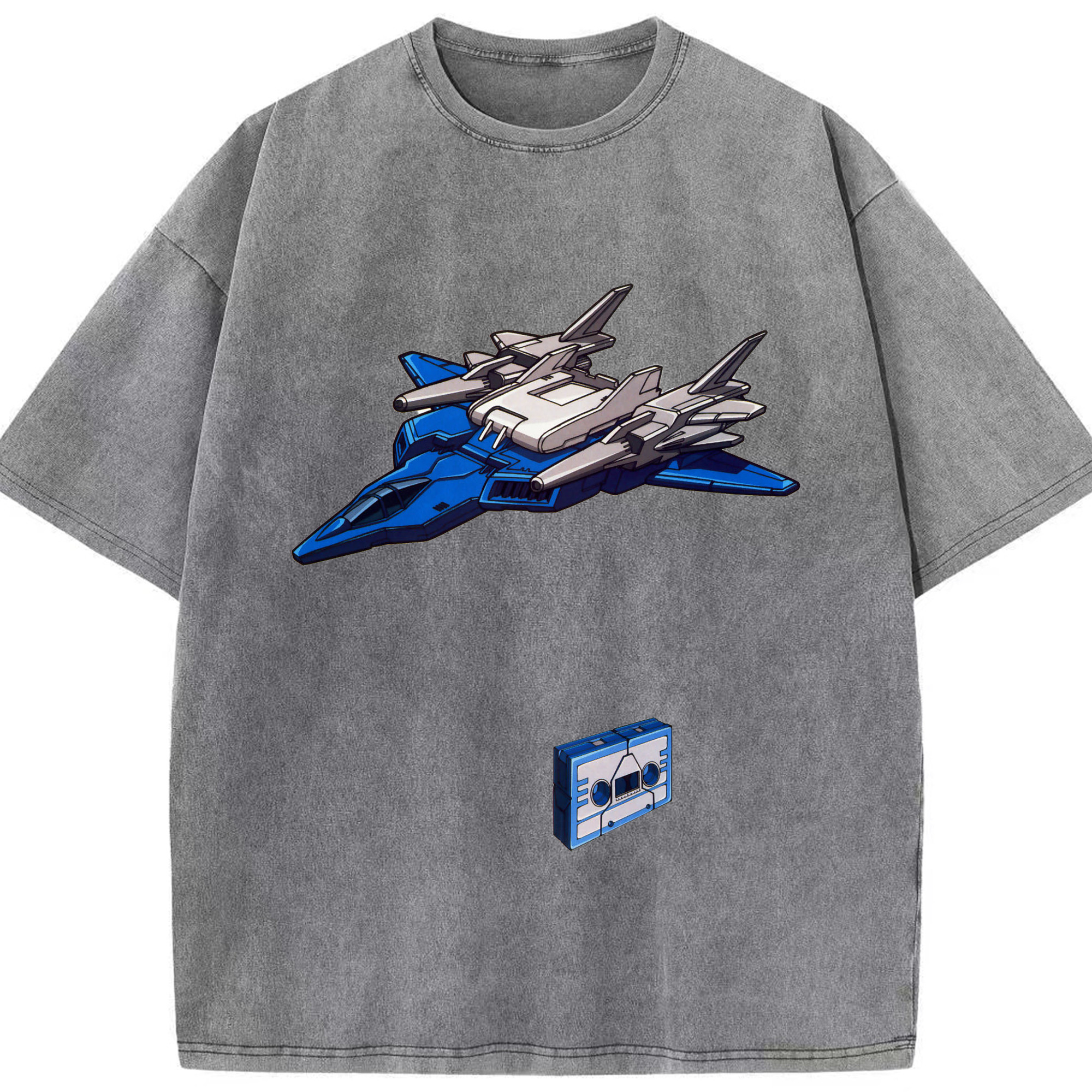 （画像用）  綿100% ヴィンテージ風 半袖Tシャツ（フロントプリント）