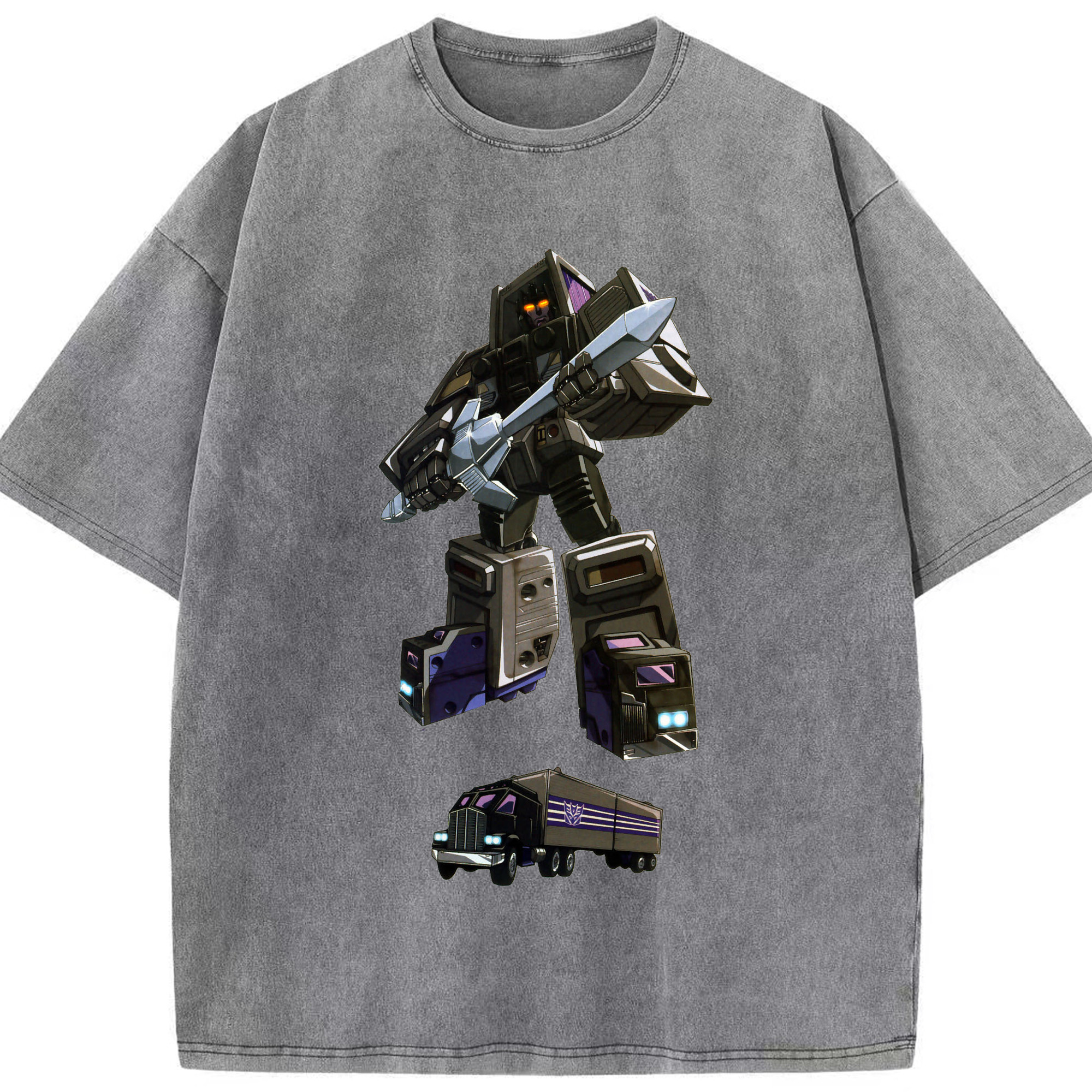（画像用）  綿100% ヴィンテージ風 半袖Tシャツ（フロントプリント）