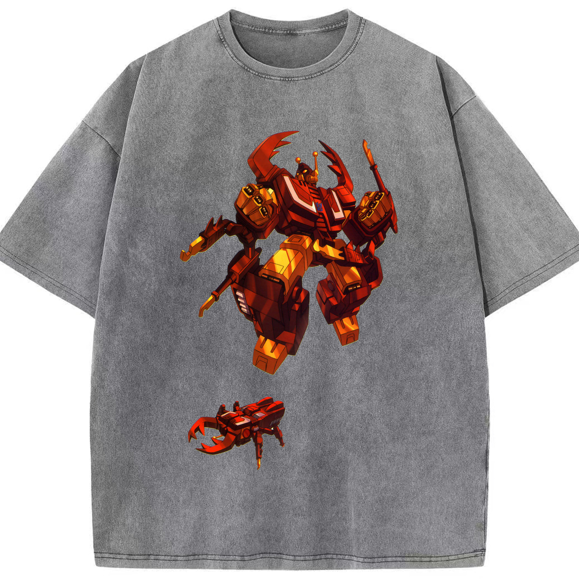 （画像用）  綿100% ヴィンテージ風 半袖Tシャツ（フロントプリント）