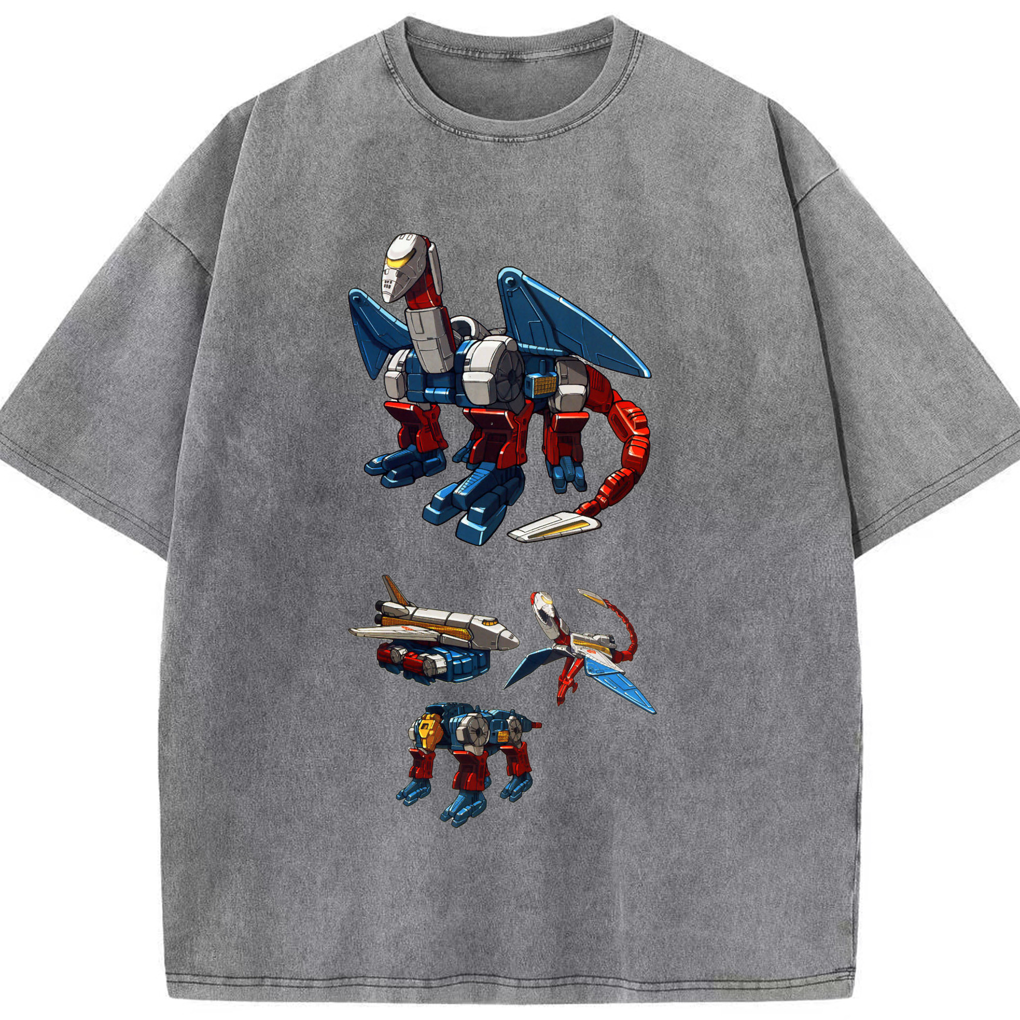 （画像用）  綿100% ヴィンテージ風 半袖Tシャツ（フロントプリント）