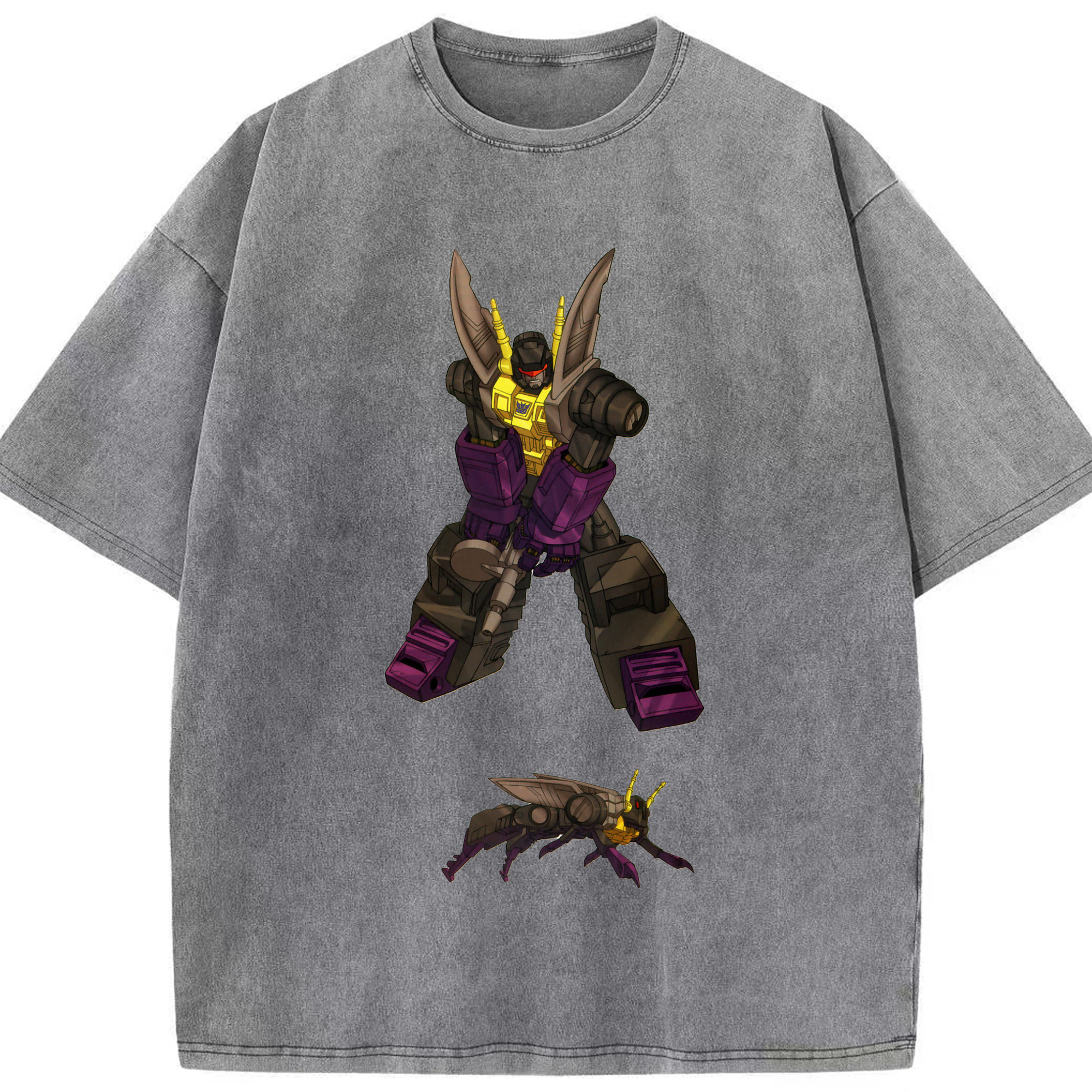 （画像用）  綿100% ヴィンテージ風 半袖Tシャツ（フロントプリント）