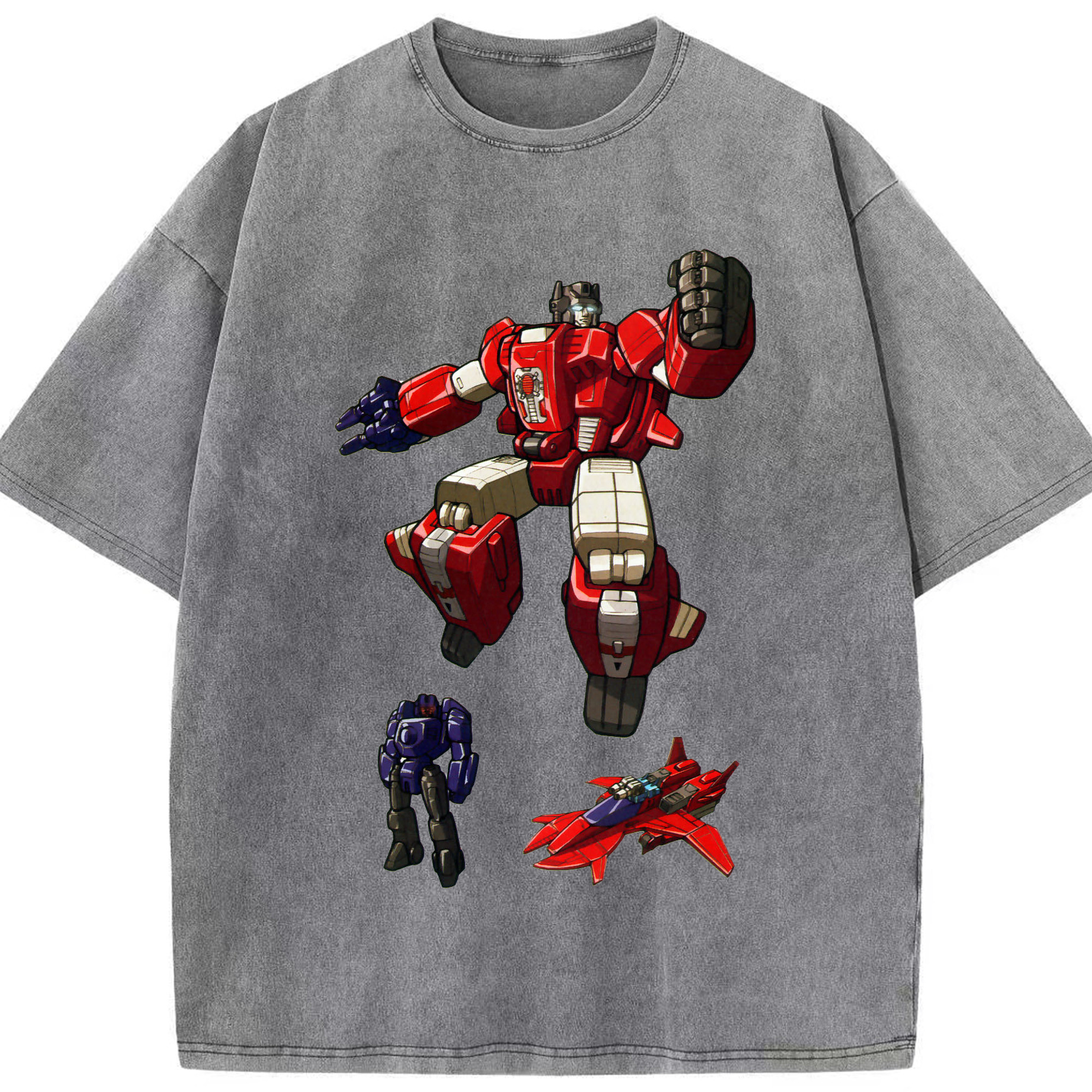 （画像用）  綿100% ヴィンテージ風 半袖Tシャツ（フロントプリント）