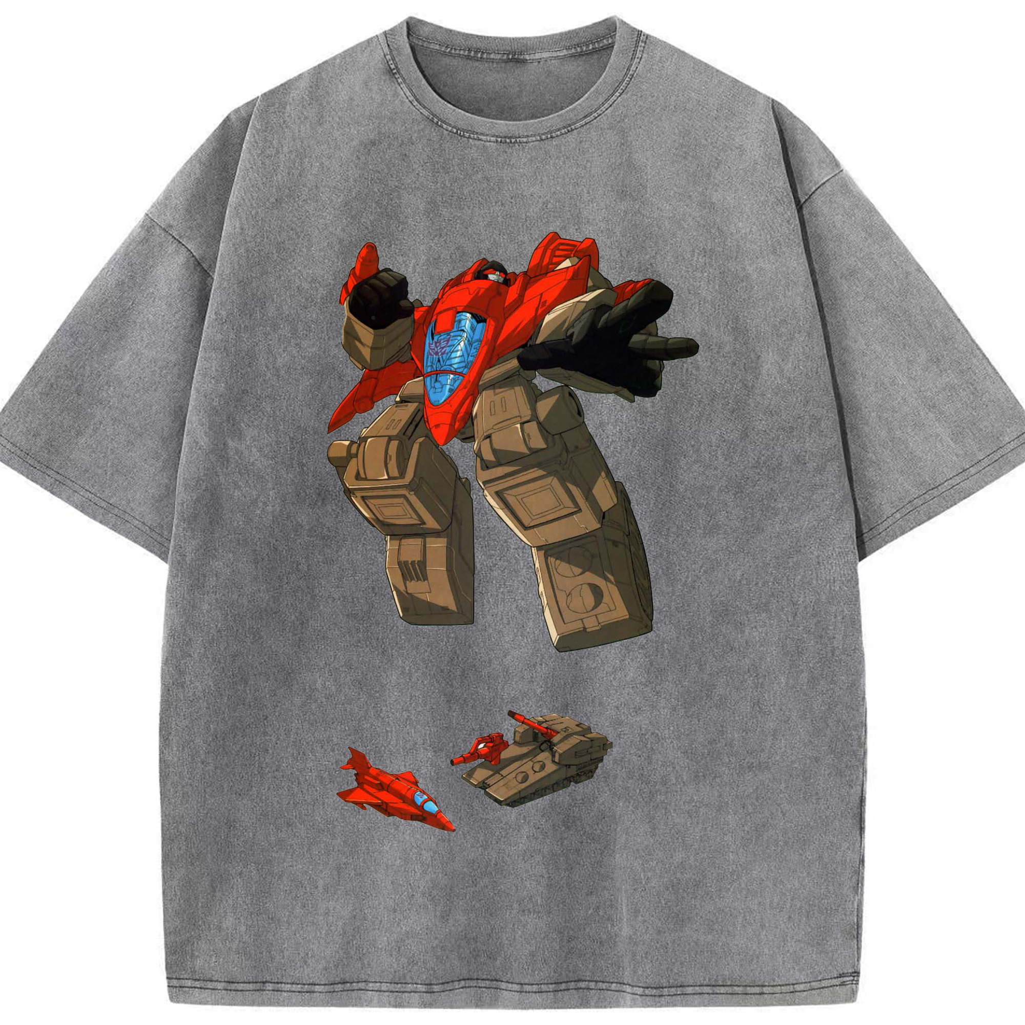 （画像用）  綿100% ヴィンテージ風 半袖Tシャツ（フロントプリント）