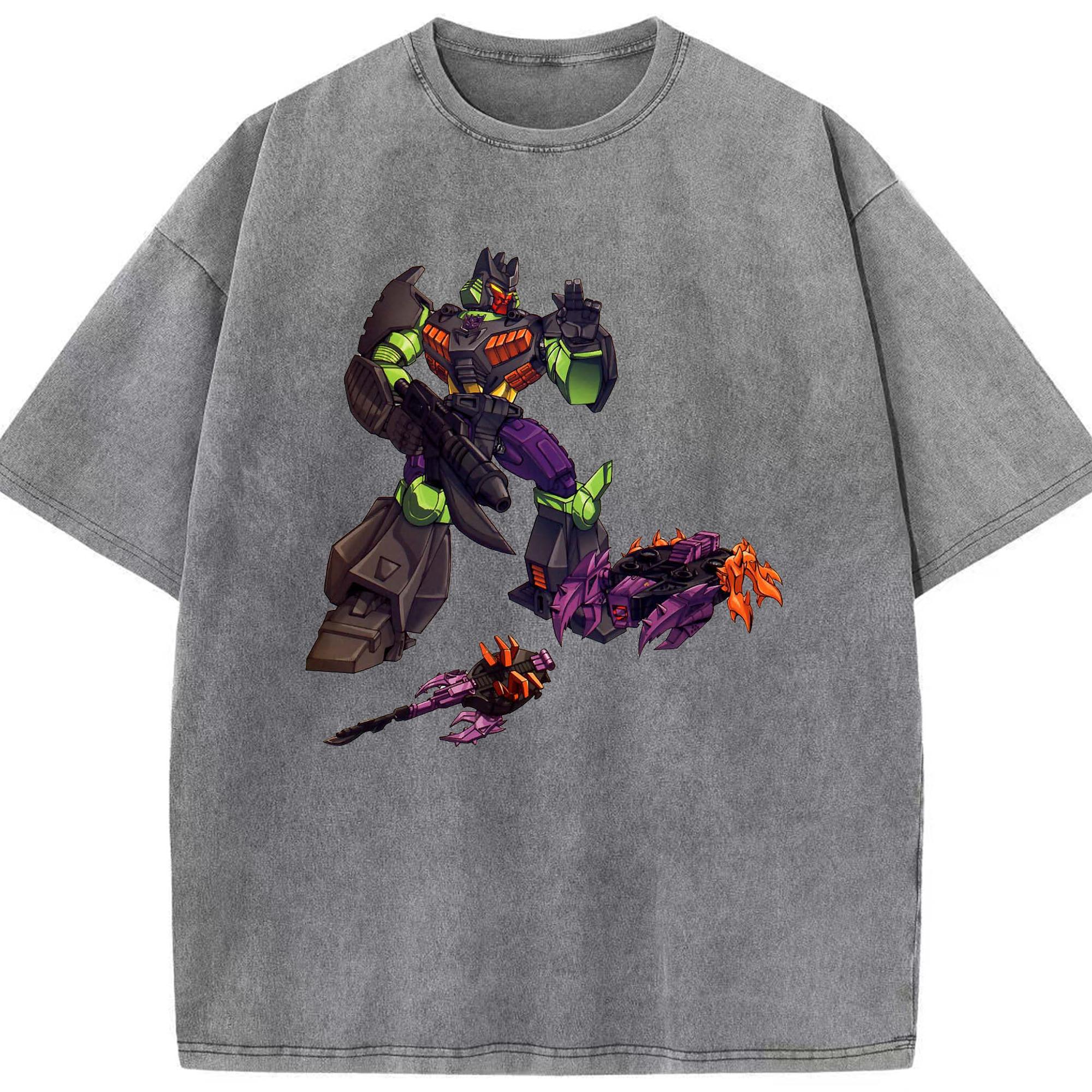 （画像用）  綿100% ヴィンテージ風 半袖Tシャツ（フロントプリント）