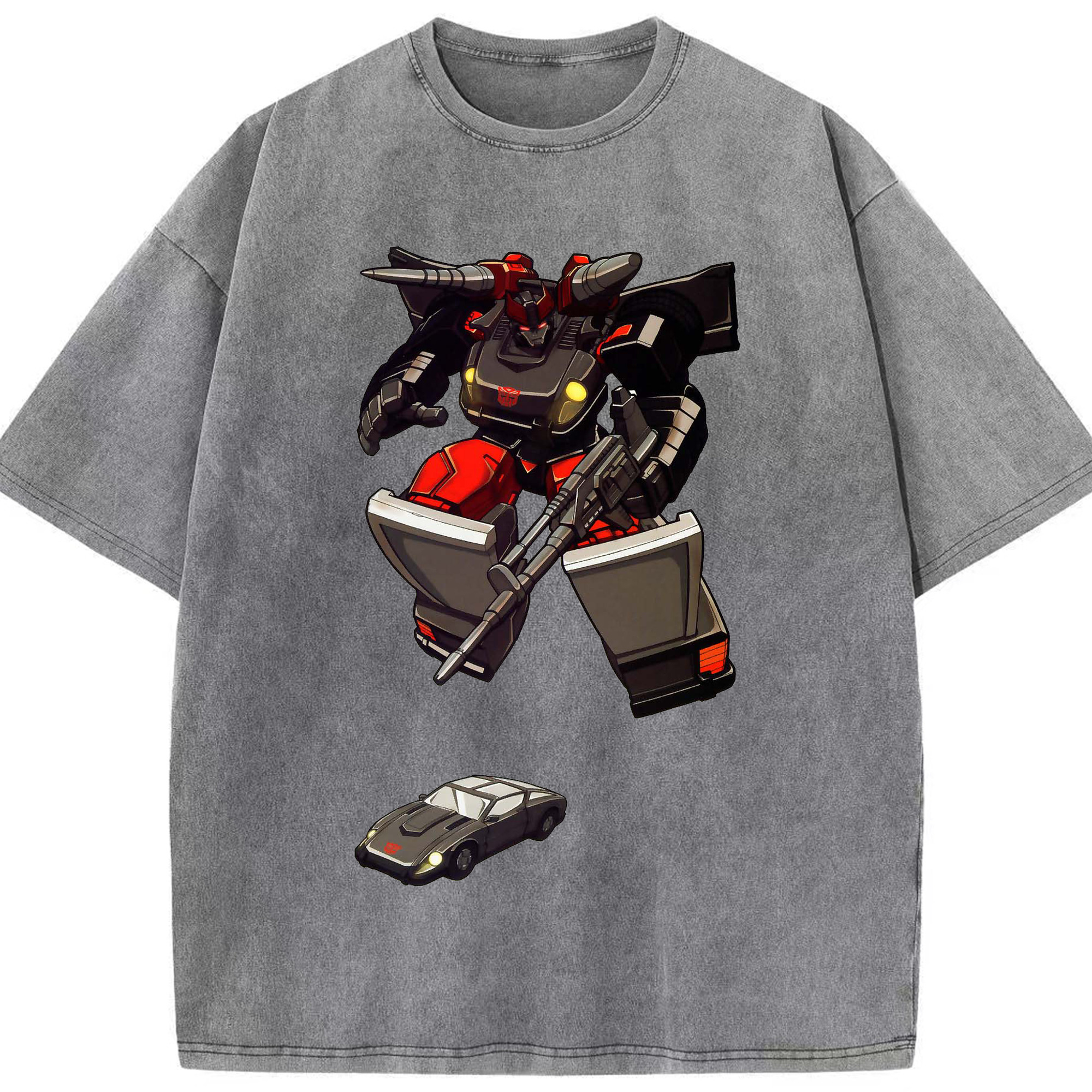 （画像用）  綿100% ヴィンテージ風 半袖Tシャツ（フロントプリント）