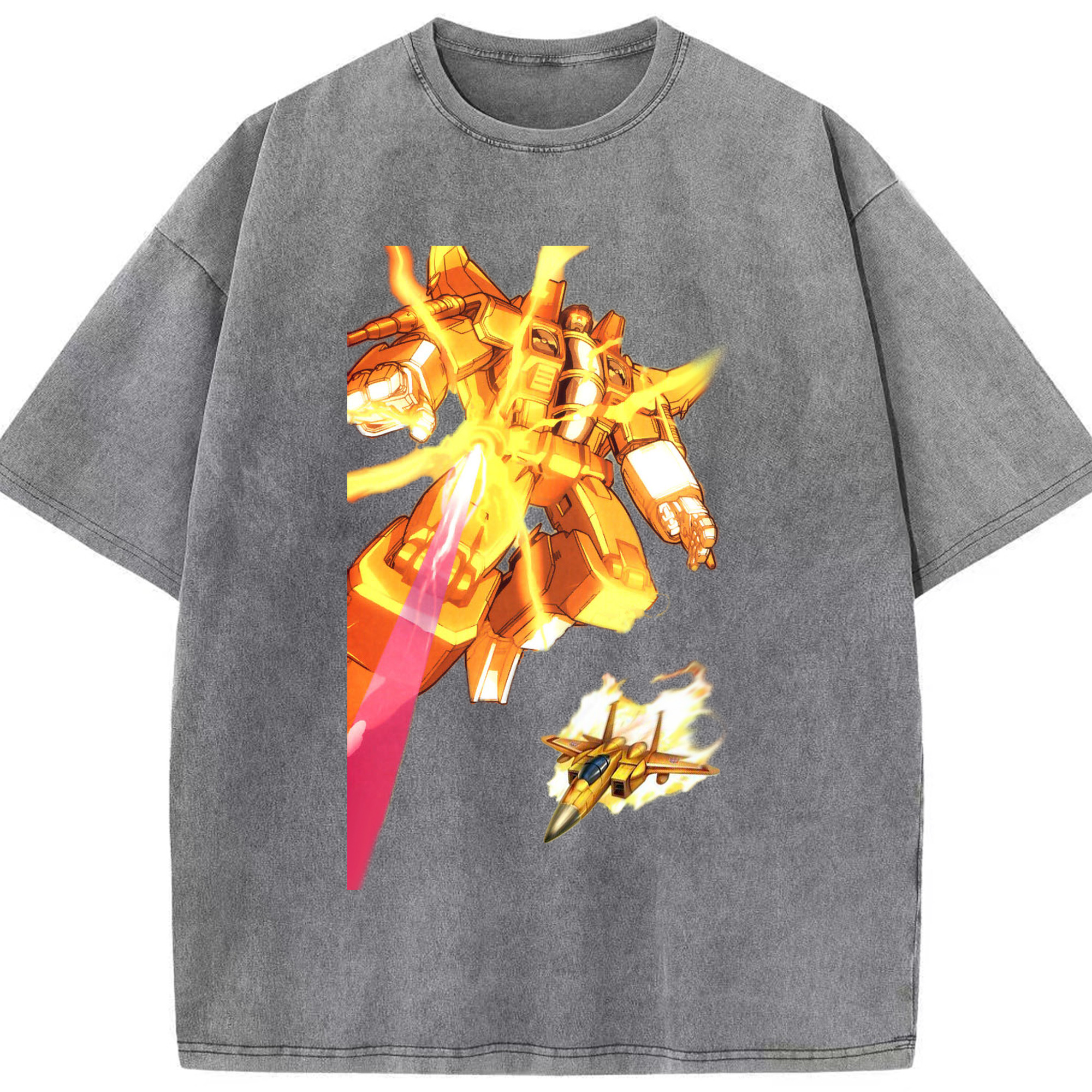 （画像用）  綿100% ヴィンテージ風 半袖Tシャツ（フロントプリント）