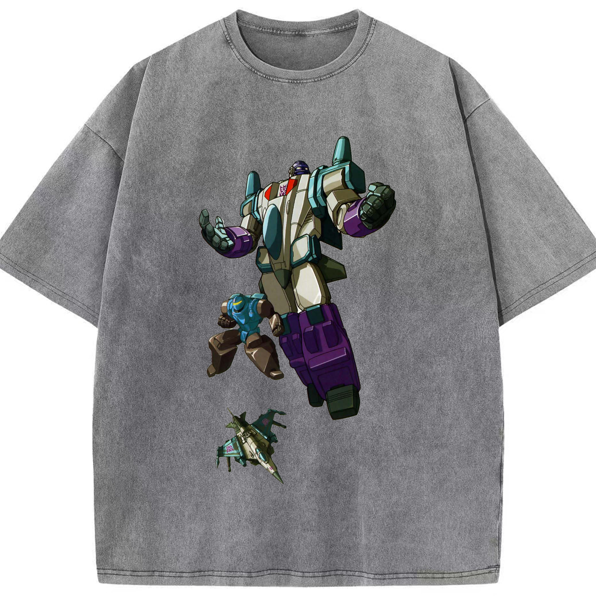 （画像用）  綿100% ヴィンテージ風 半袖Tシャツ（フロントプリント）
