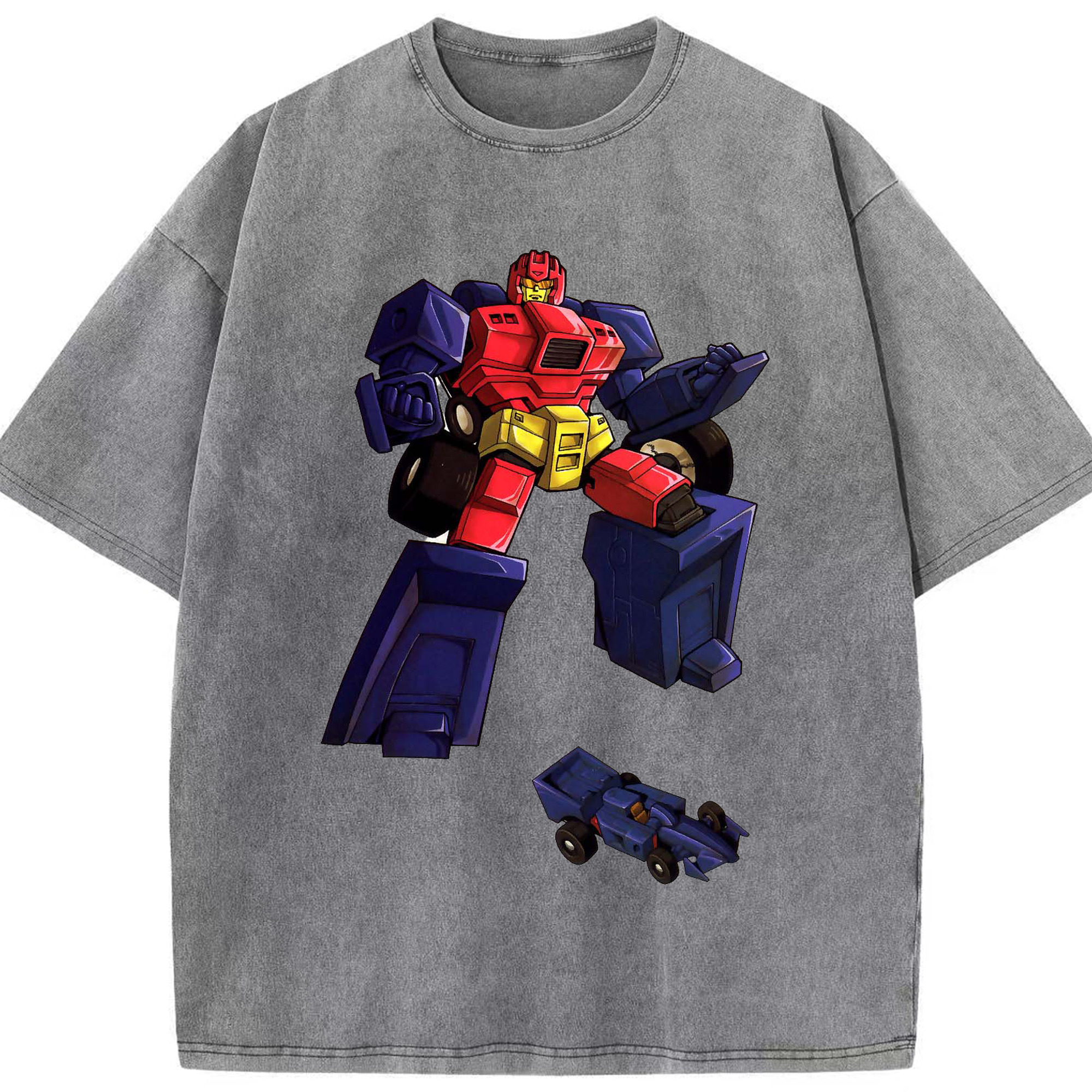 （画像用）  綿100% ヴィンテージ風 半袖Tシャツ（フロントプリント）