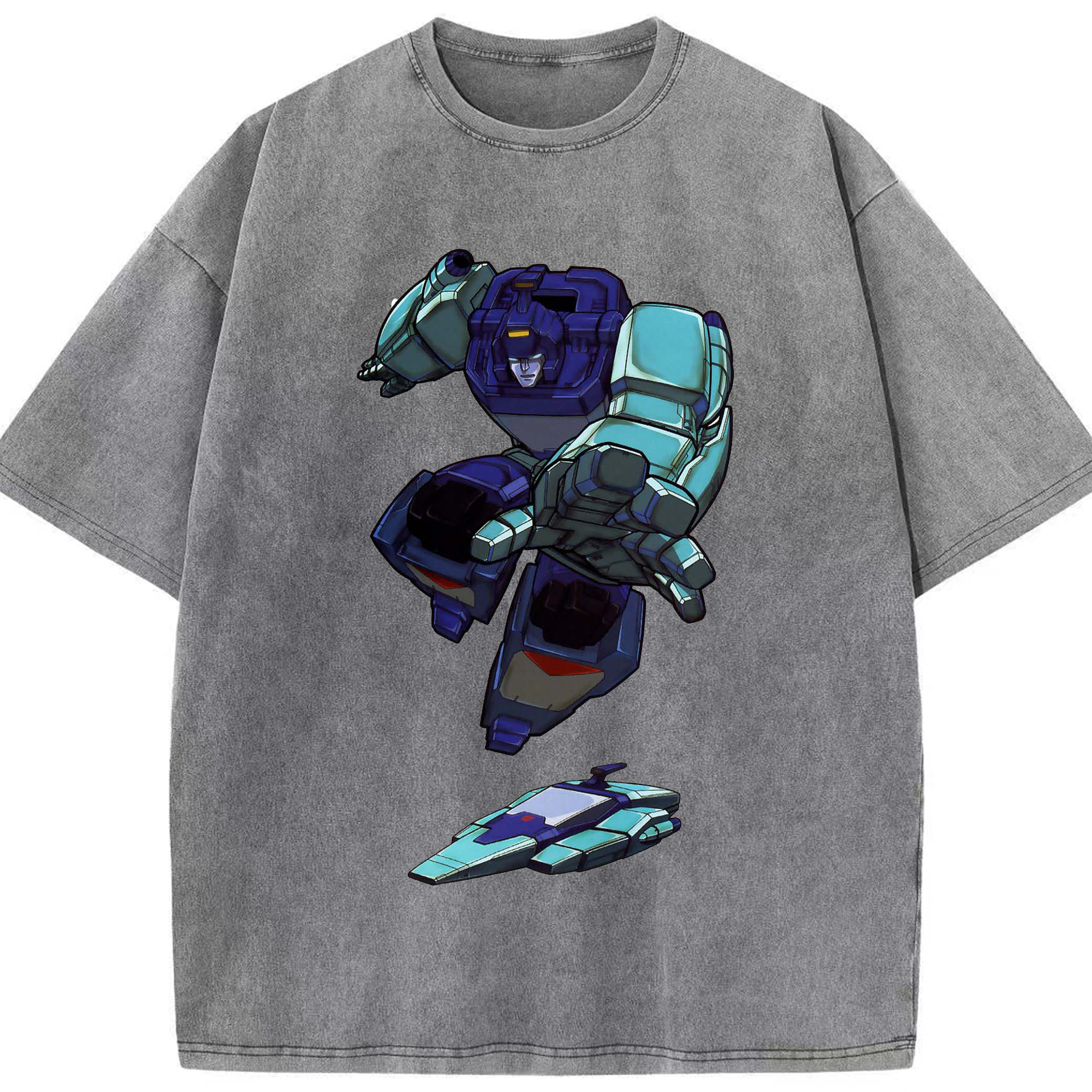 （画像用）  綿100% ヴィンテージ風 半袖Tシャツ（フロントプリント）