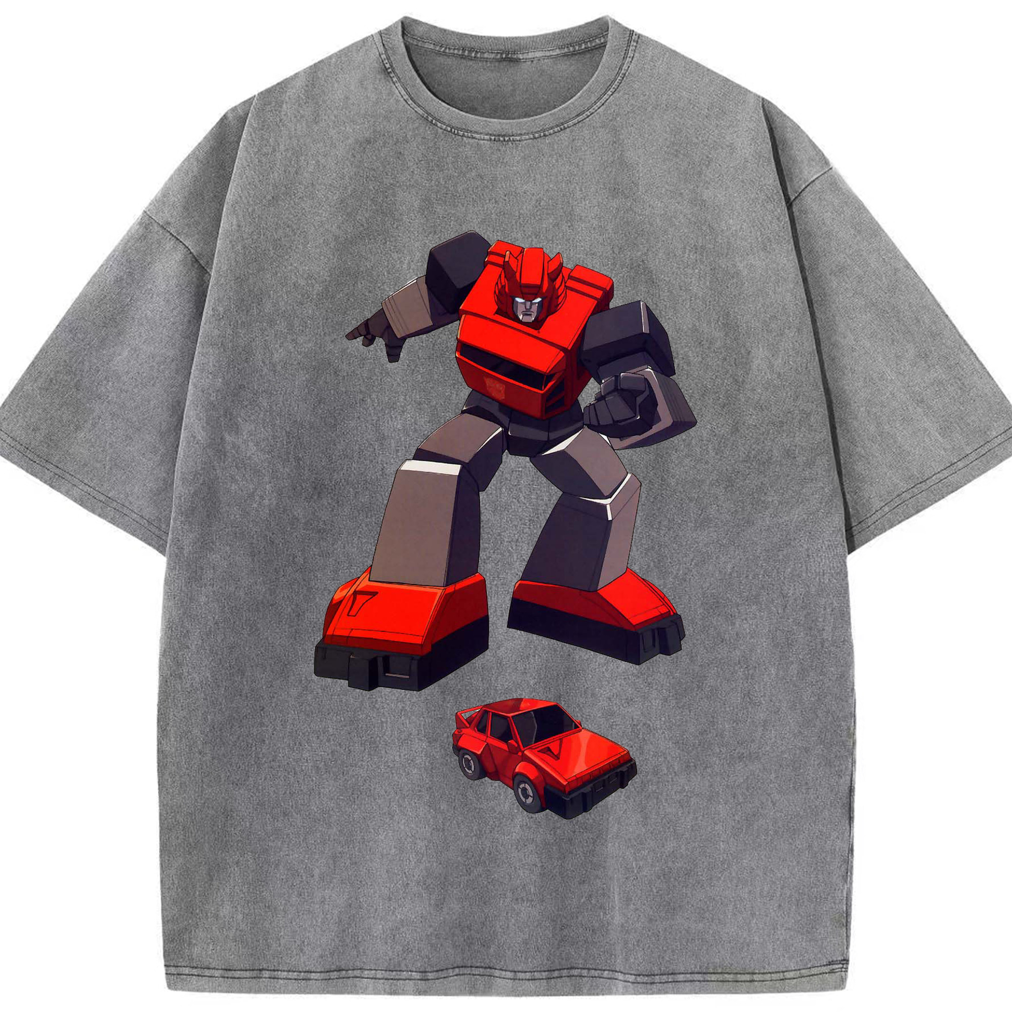 （画像用）  綿100% ヴィンテージ風 半袖Tシャツ（フロントプリント）