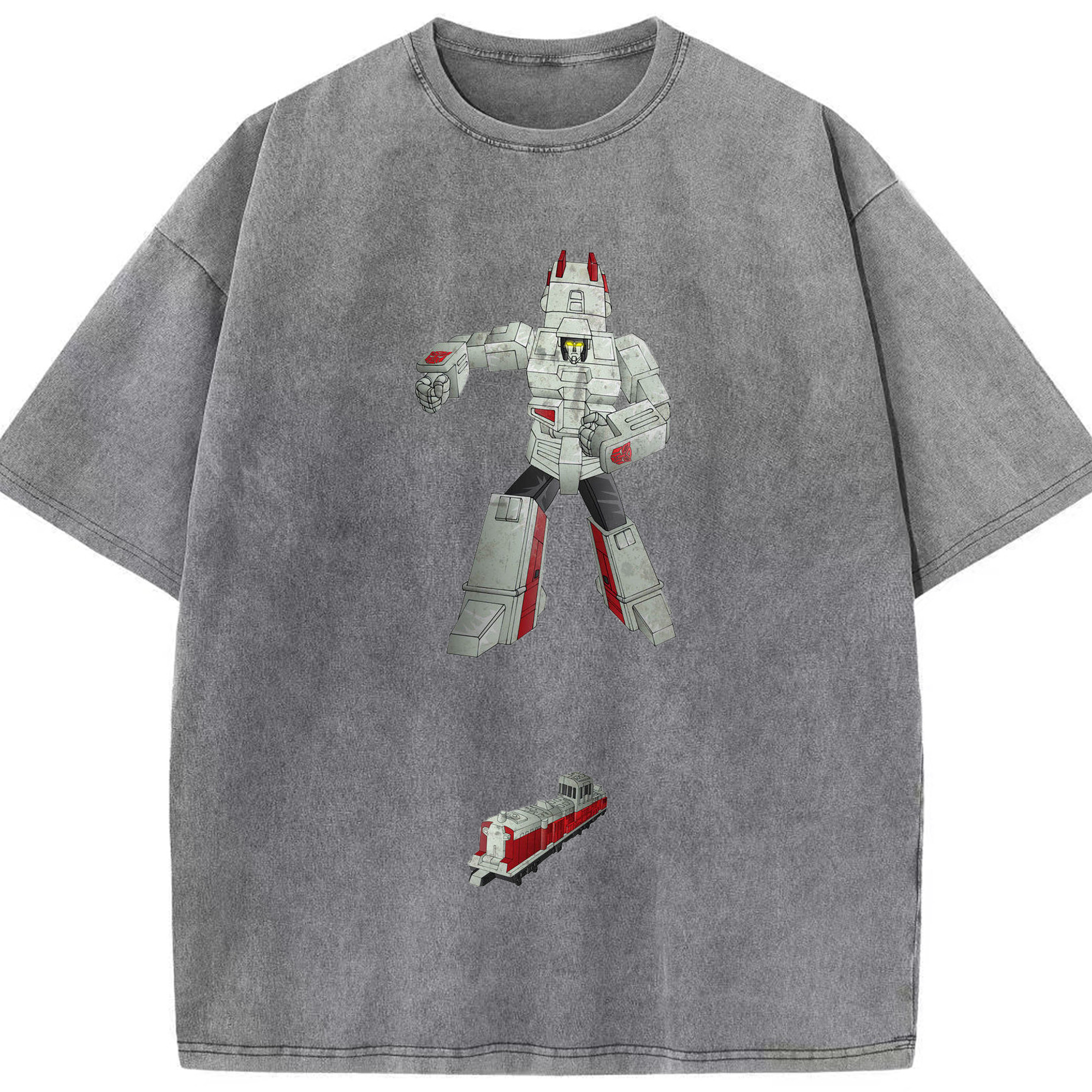 （画像用）  綿100% ヴィンテージ風 半袖Tシャツ（フロントプリント）