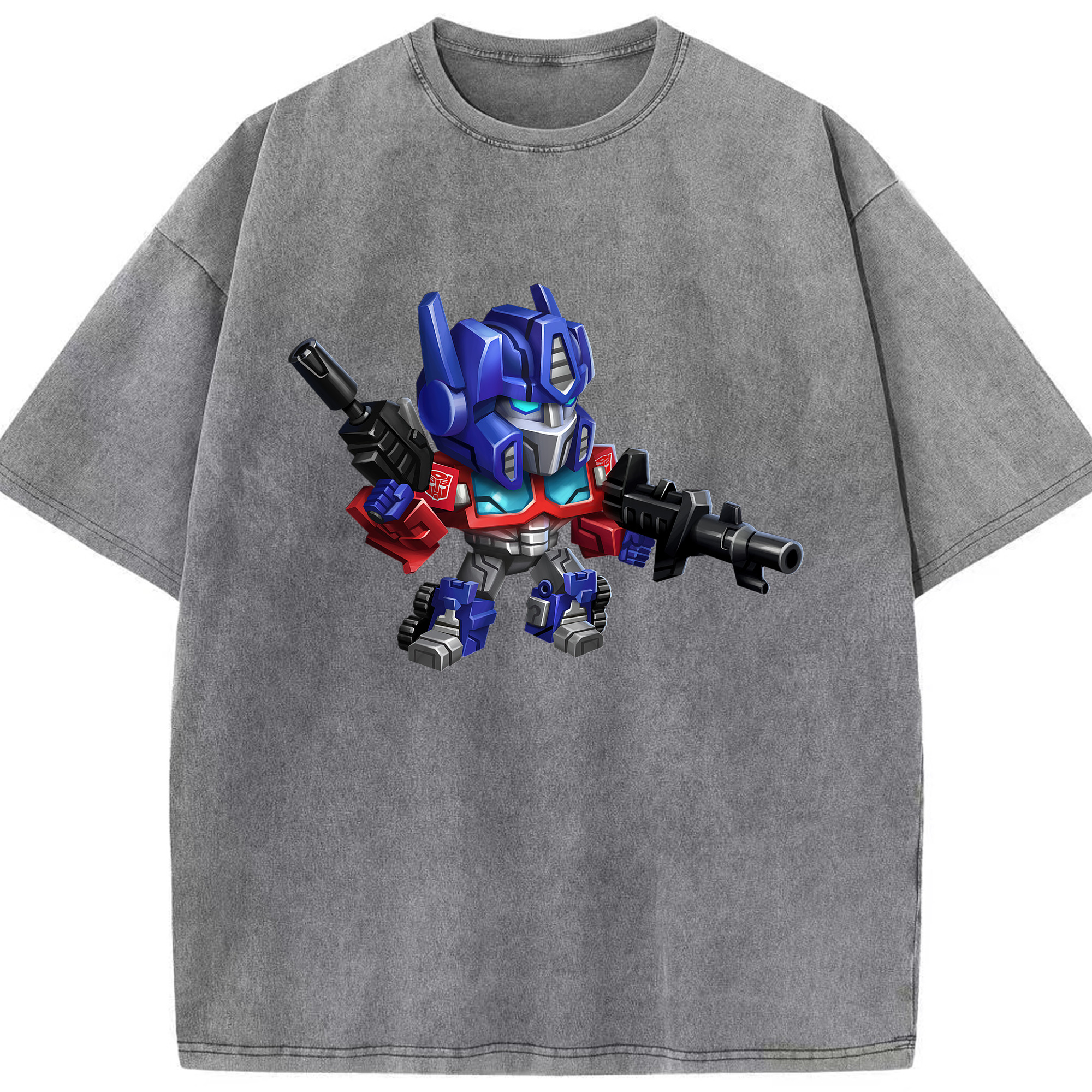 （画像用）  綿100% ヴィンテージ風 半袖Tシャツ（フロントプリント）