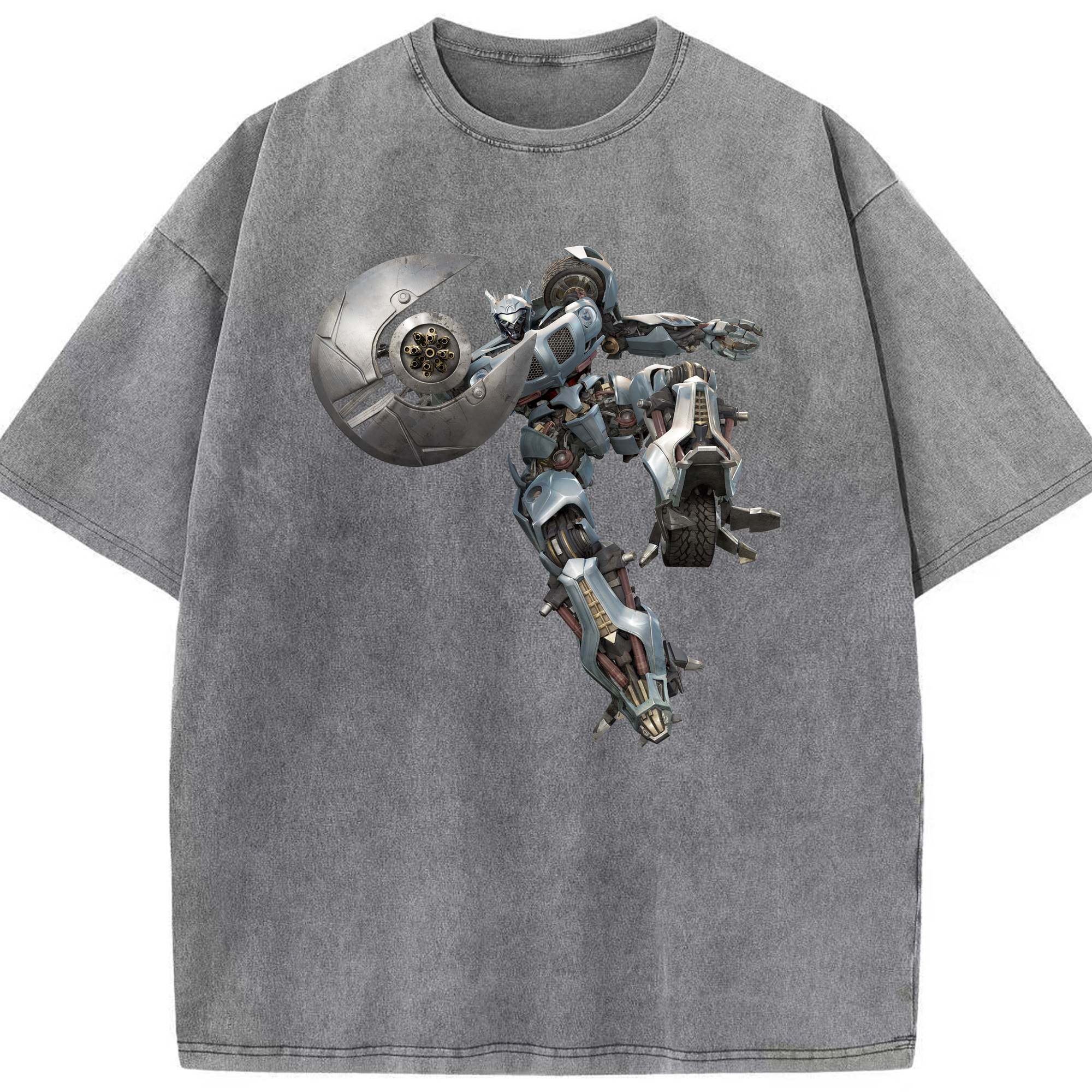（画像用）  綿100% ヴィンテージ風 半袖Tシャツ（フロントプリント）