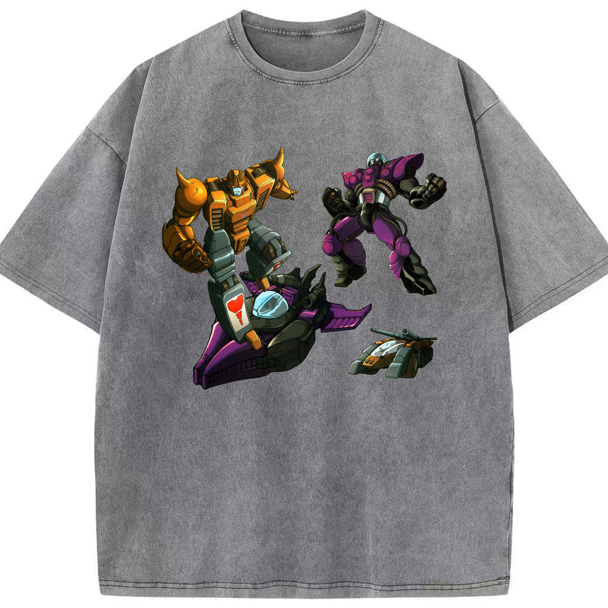 （画像用）  綿100% ヴィンテージ風 半袖Tシャツ（フロントプリント）