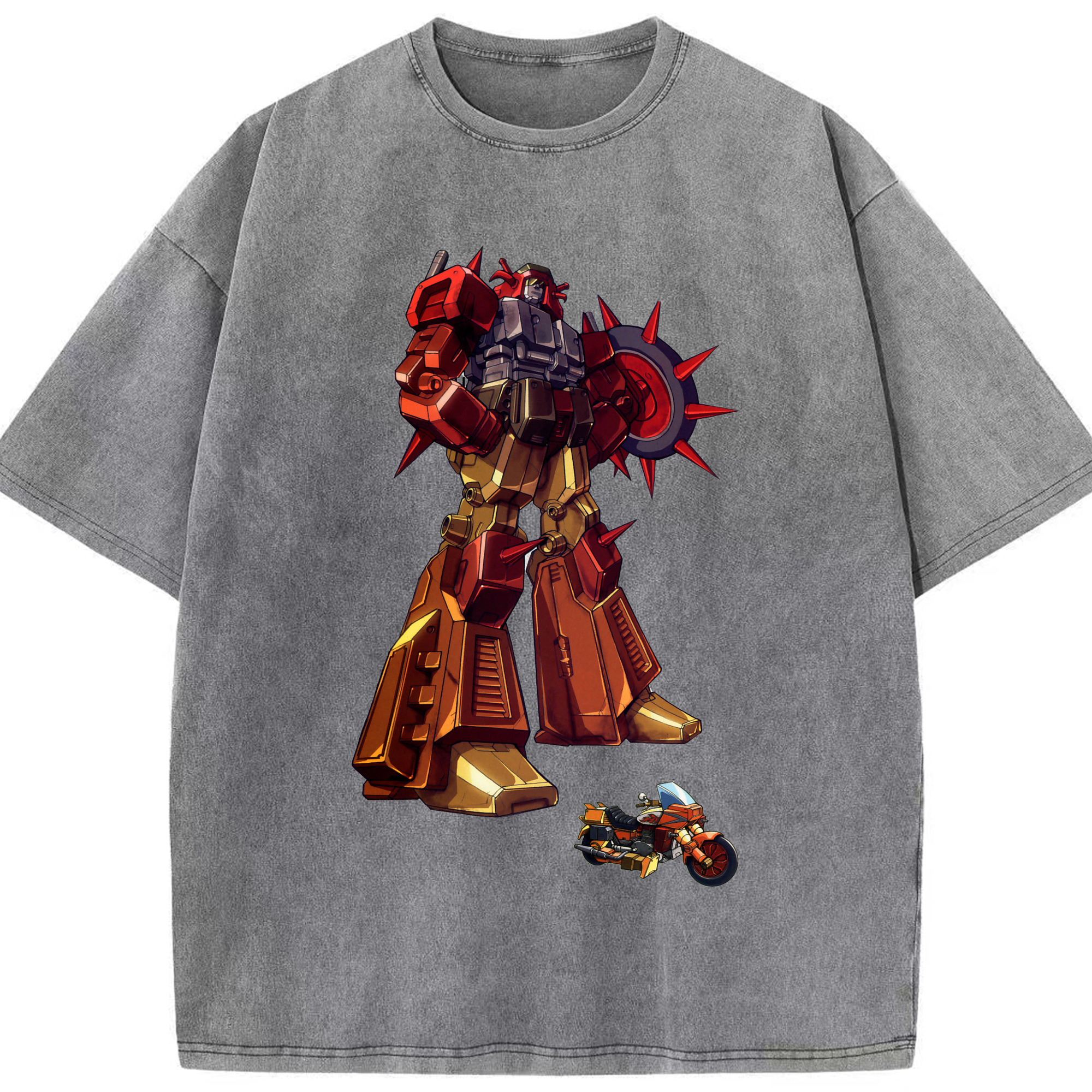（画像用）  綿100% ヴィンテージ風 半袖Tシャツ（フロントプリント）