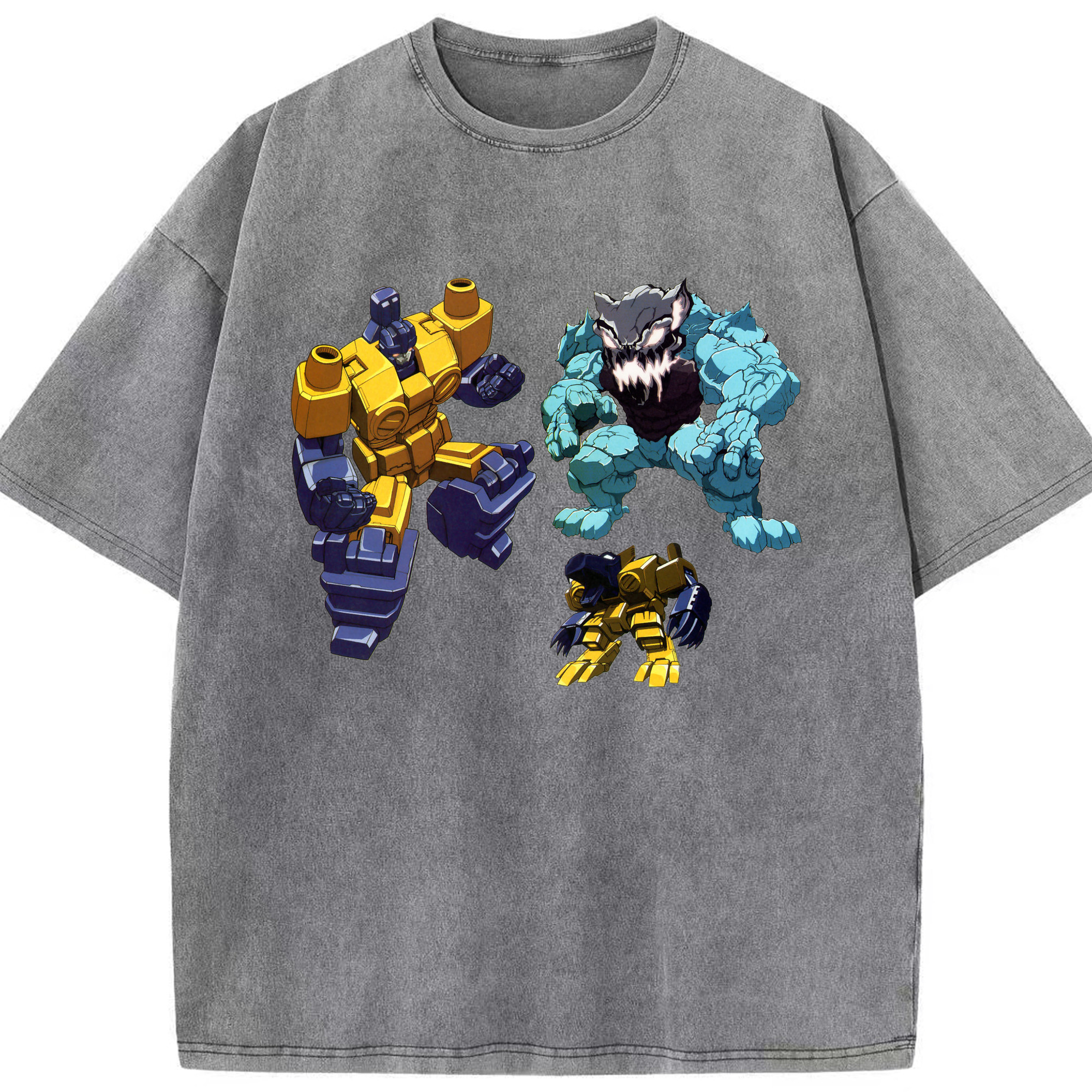 （画像用）  綿100% ヴィンテージ風 半袖Tシャツ（フロントプリント）