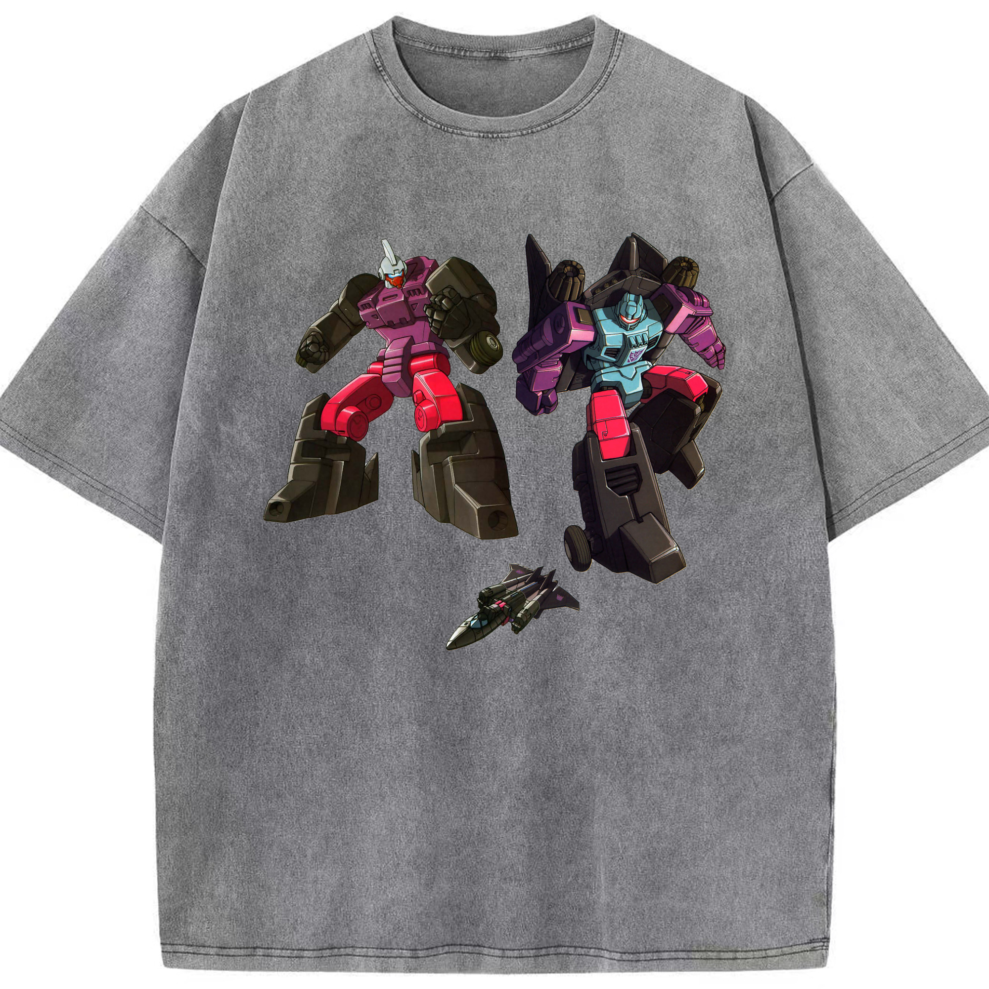 （画像用）  綿100% ヴィンテージ風 半袖Tシャツ（フロントプリント）