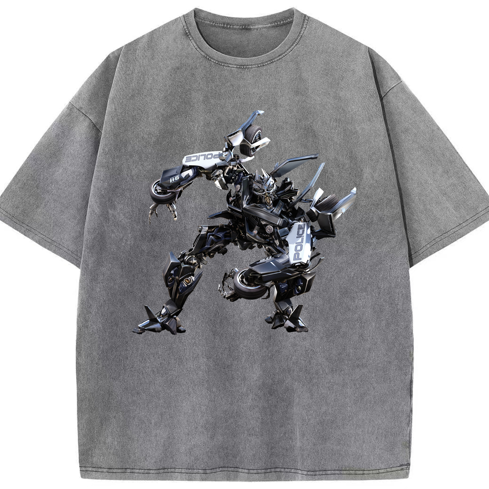 （画像用）  綿100% ヴィンテージ風 半袖Tシャツ（フロントプリント）