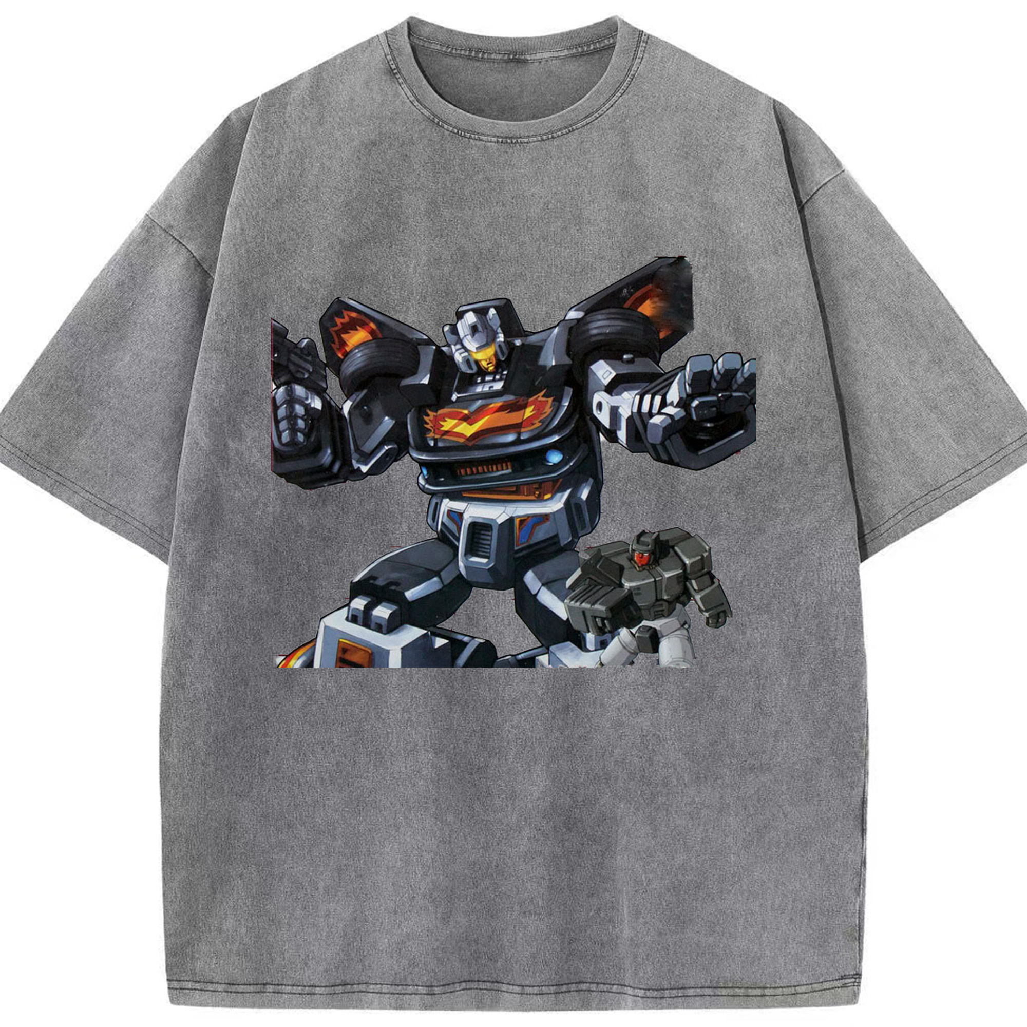 （画像用）  綿100% ヴィンテージ風 半袖Tシャツ（フロントプリント）