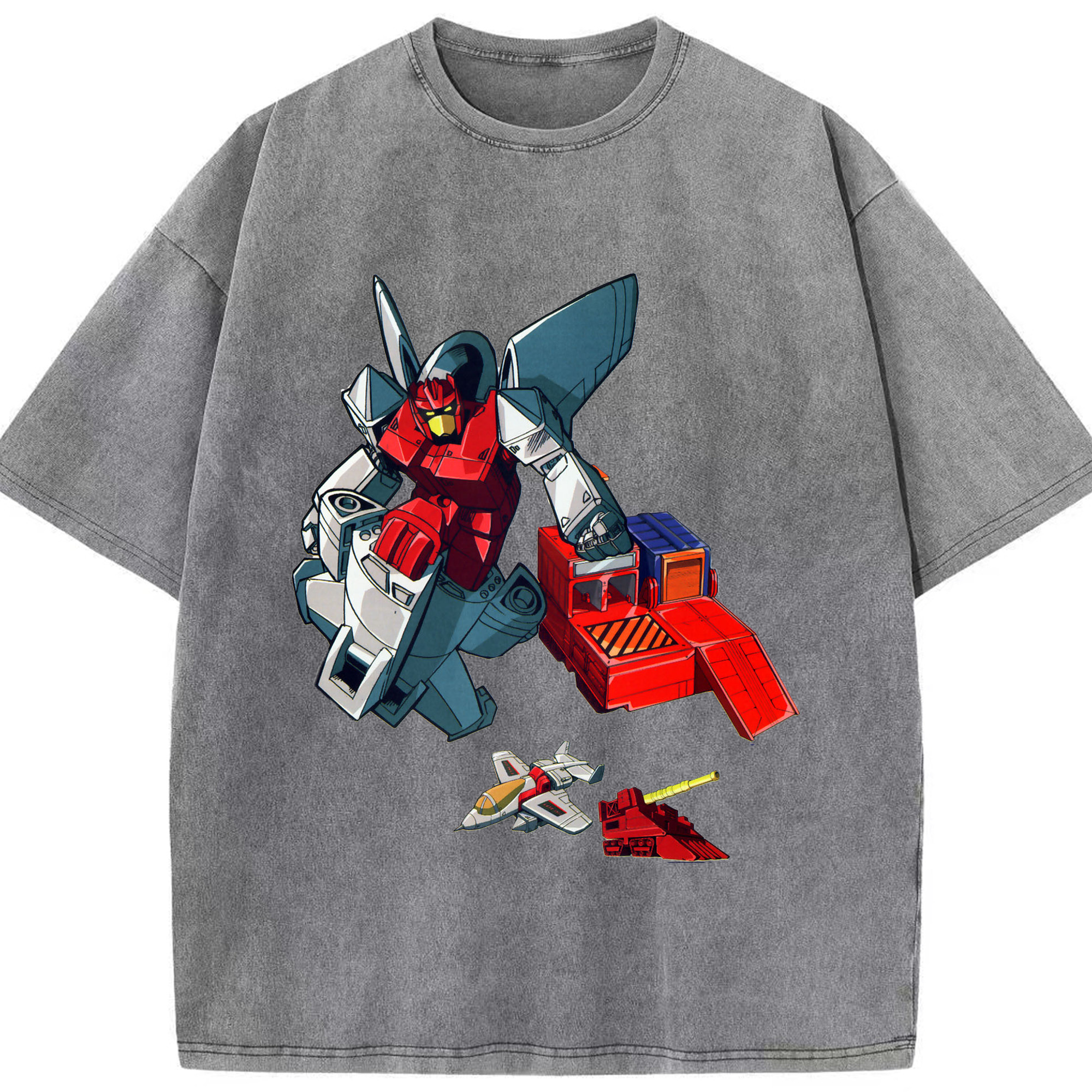 （画像用）  綿100% ヴィンテージ風 半袖Tシャツ（フロントプリント）