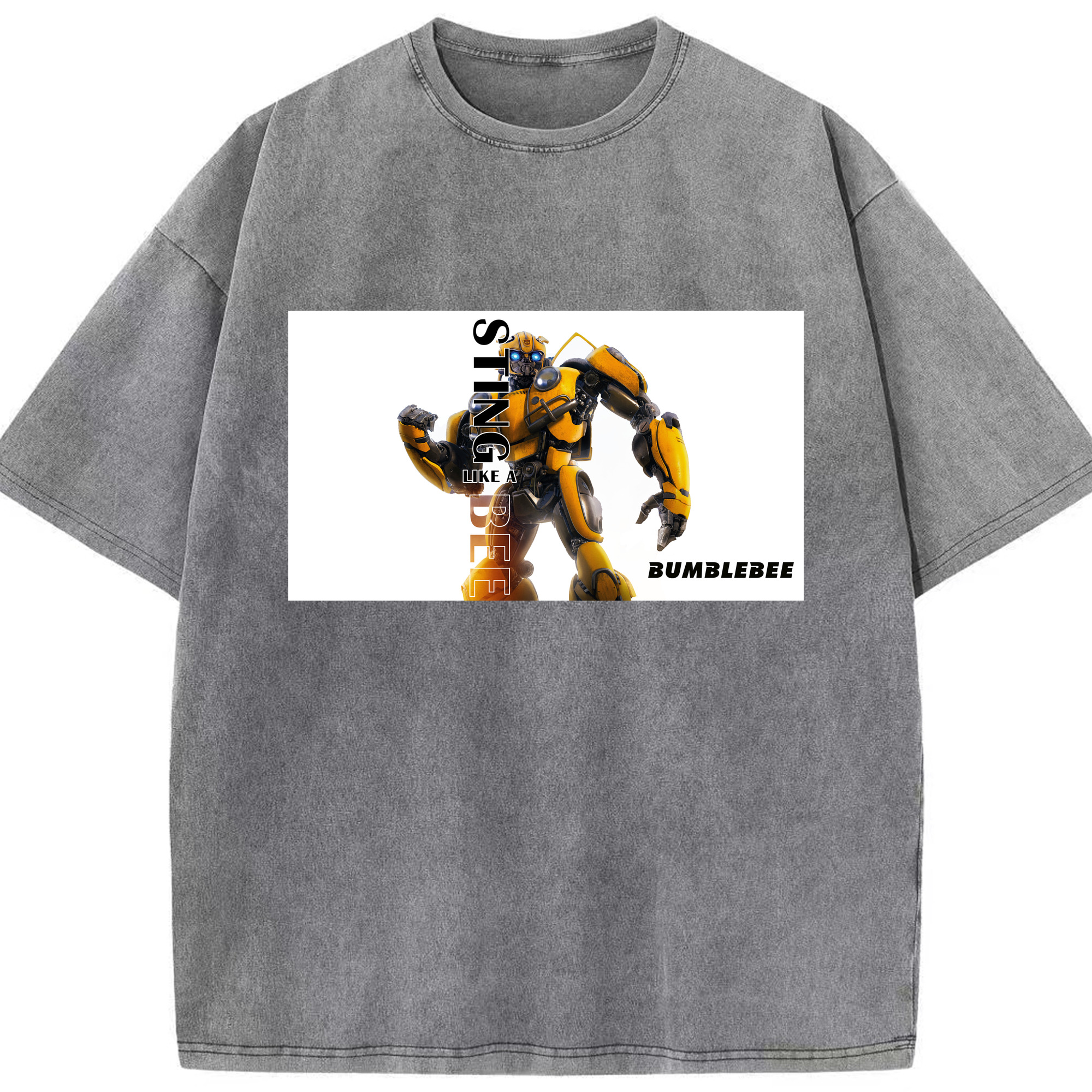 （画像用）  綿100% ヴィンテージ風 半袖Tシャツ（フロントプリント）