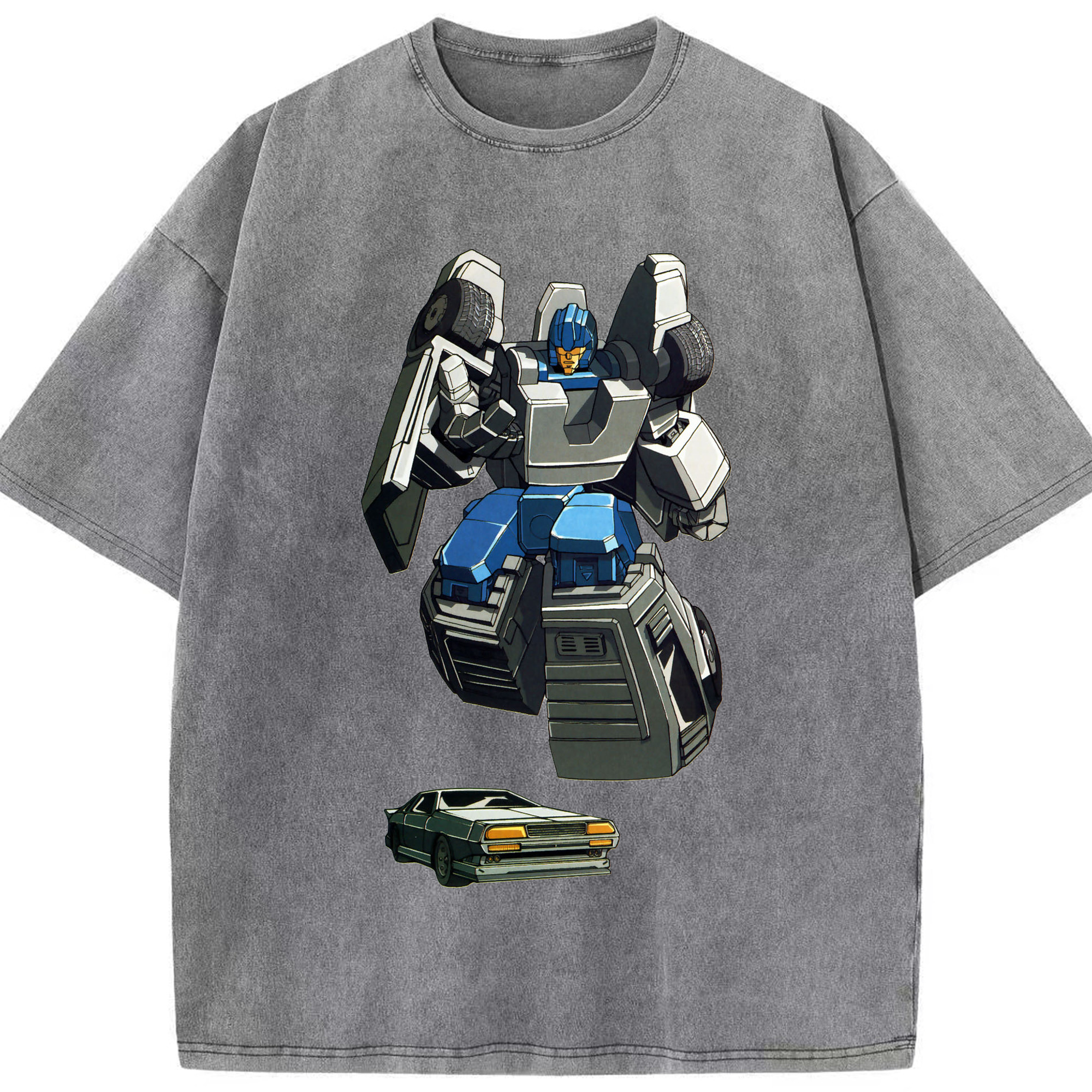 （画像用）  綿100% ヴィンテージ風 半袖Tシャツ（フロントプリント）