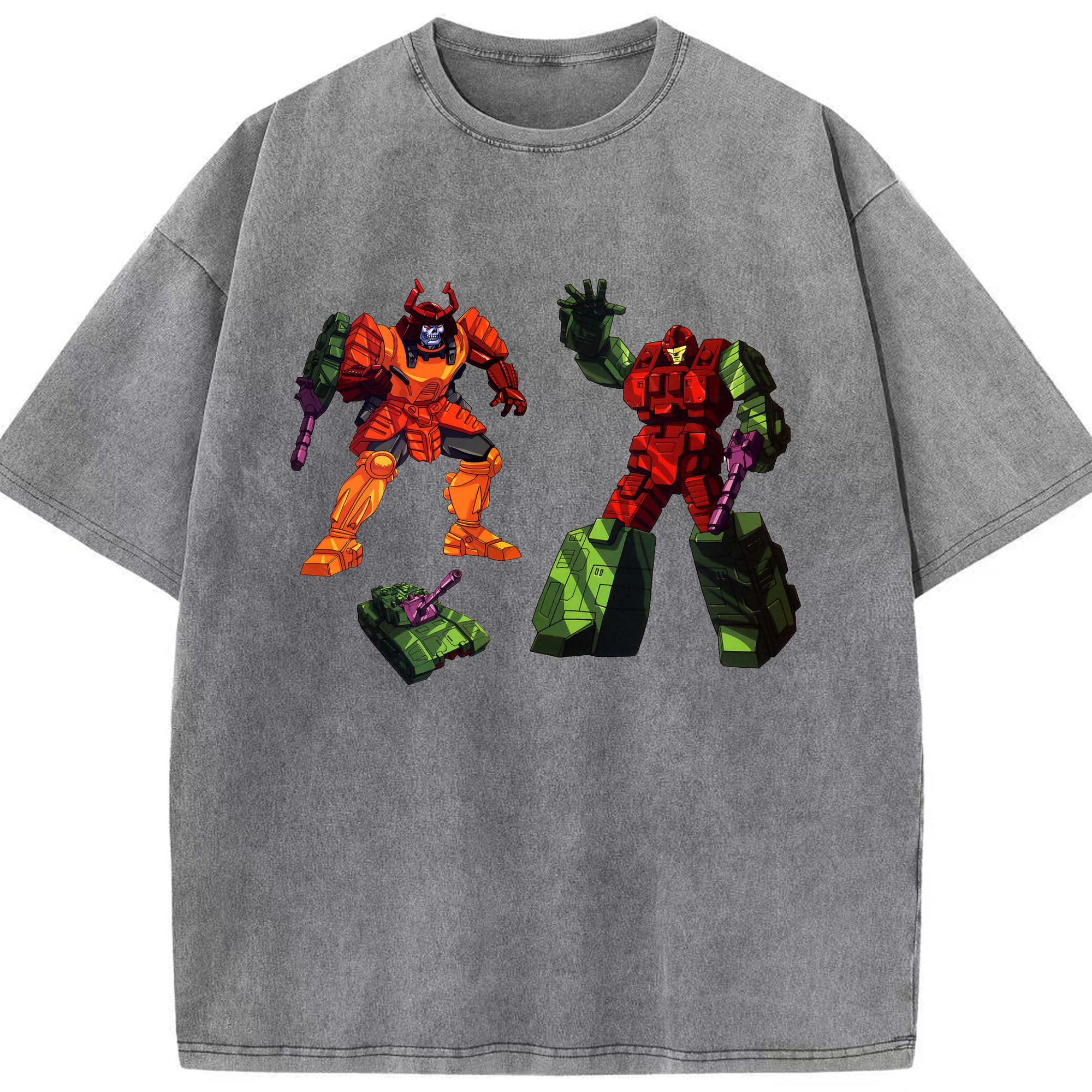 （画像用）  綿100% ヴィンテージ風 半袖Tシャツ（フロントプリント）