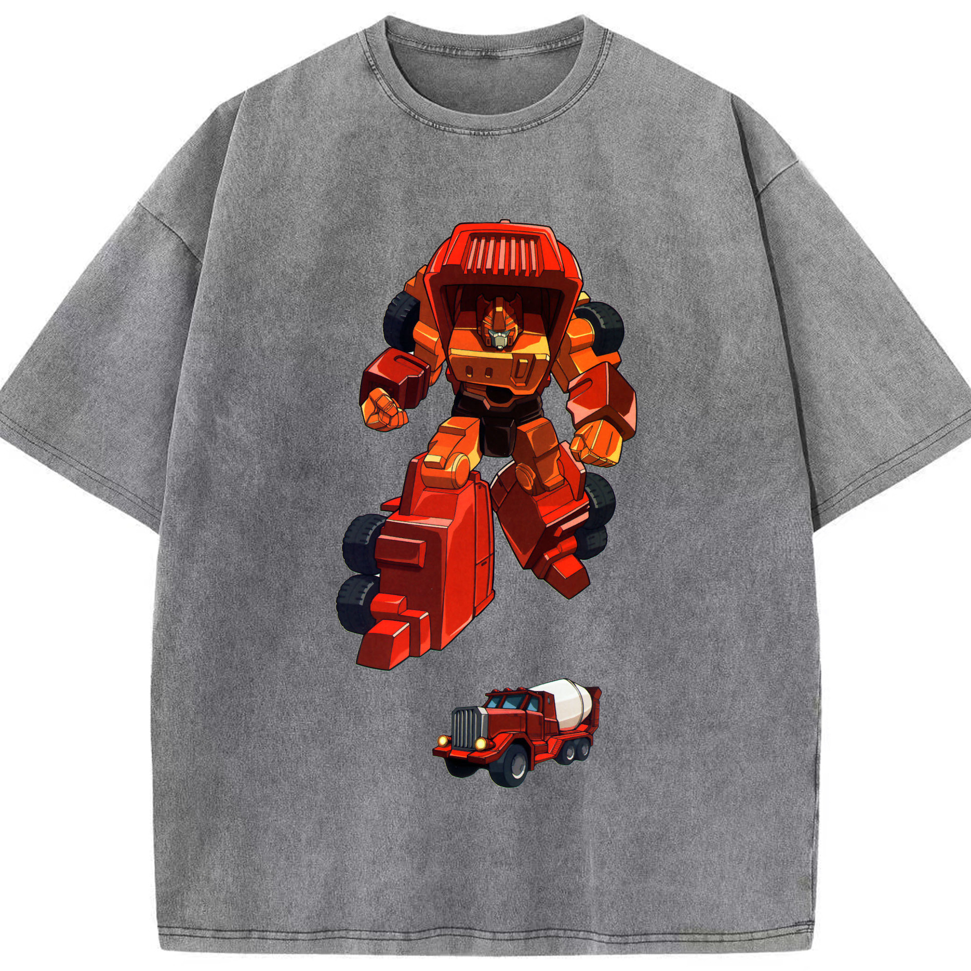 （画像用）  綿100% ヴィンテージ風 半袖Tシャツ（フロントプリント）
