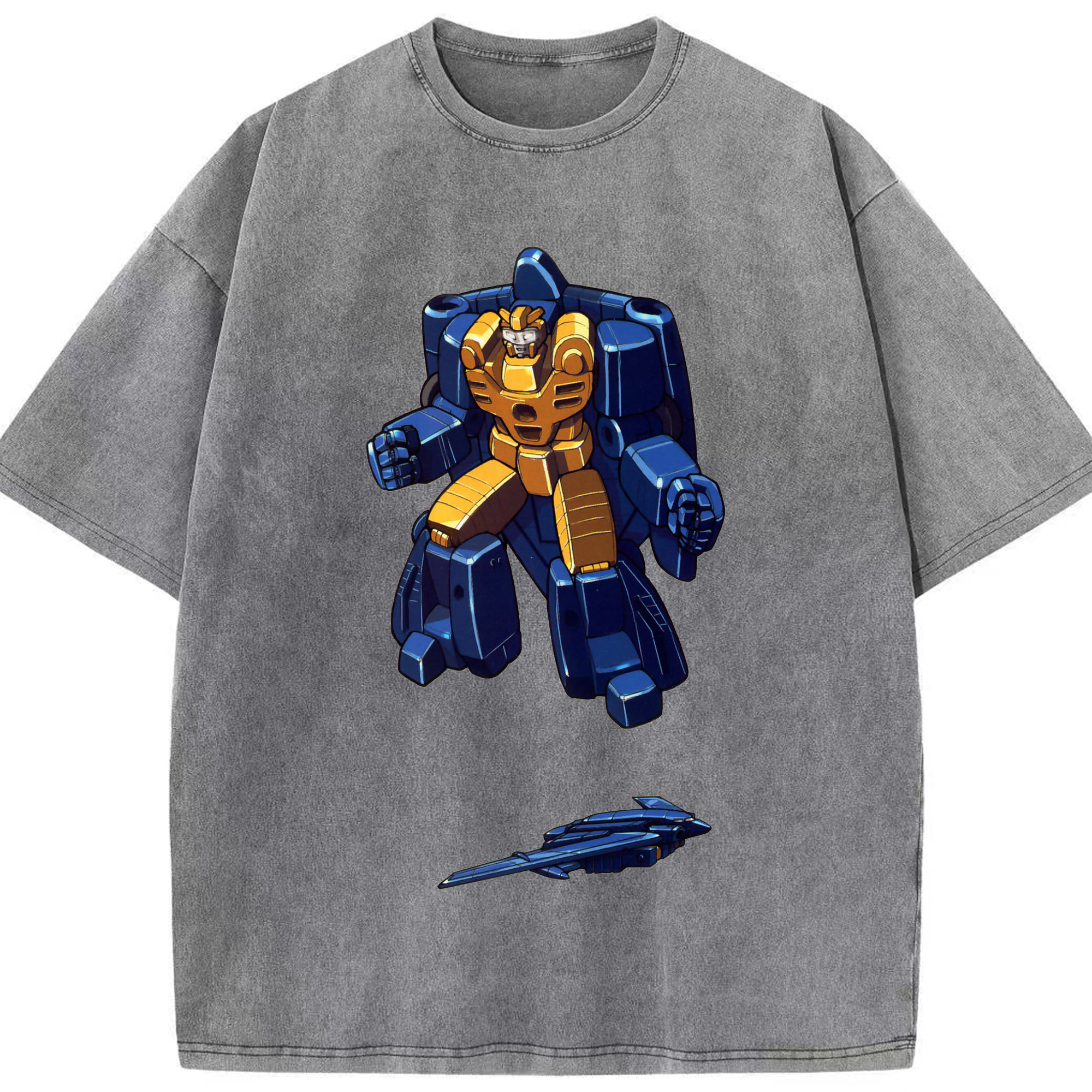 （画像用）  綿100% ヴィンテージ風 半袖Tシャツ（フロントプリント）