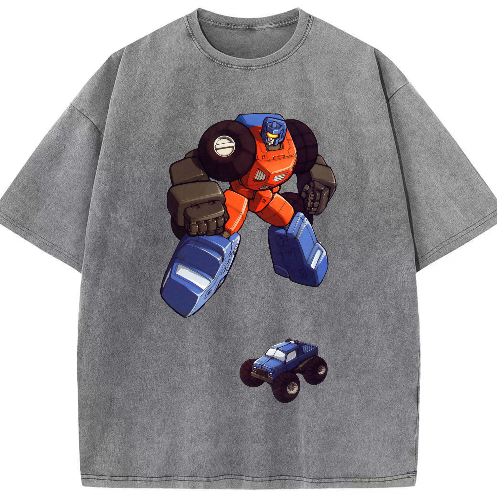 （画像用）  綿100% ヴィンテージ風 半袖Tシャツ（フロントプリント）