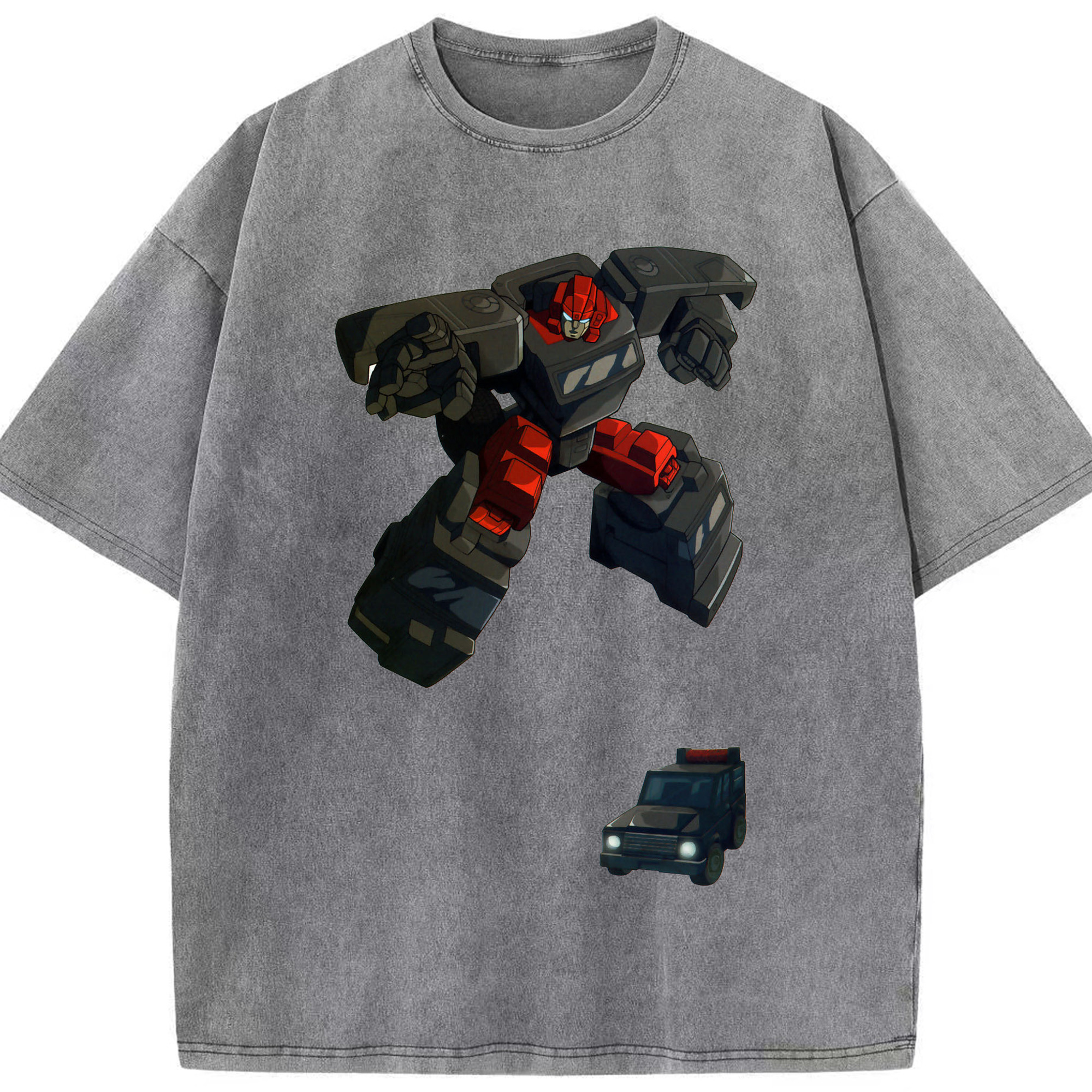 （画像用）  綿100% ヴィンテージ風 半袖Tシャツ（フロントプリント）