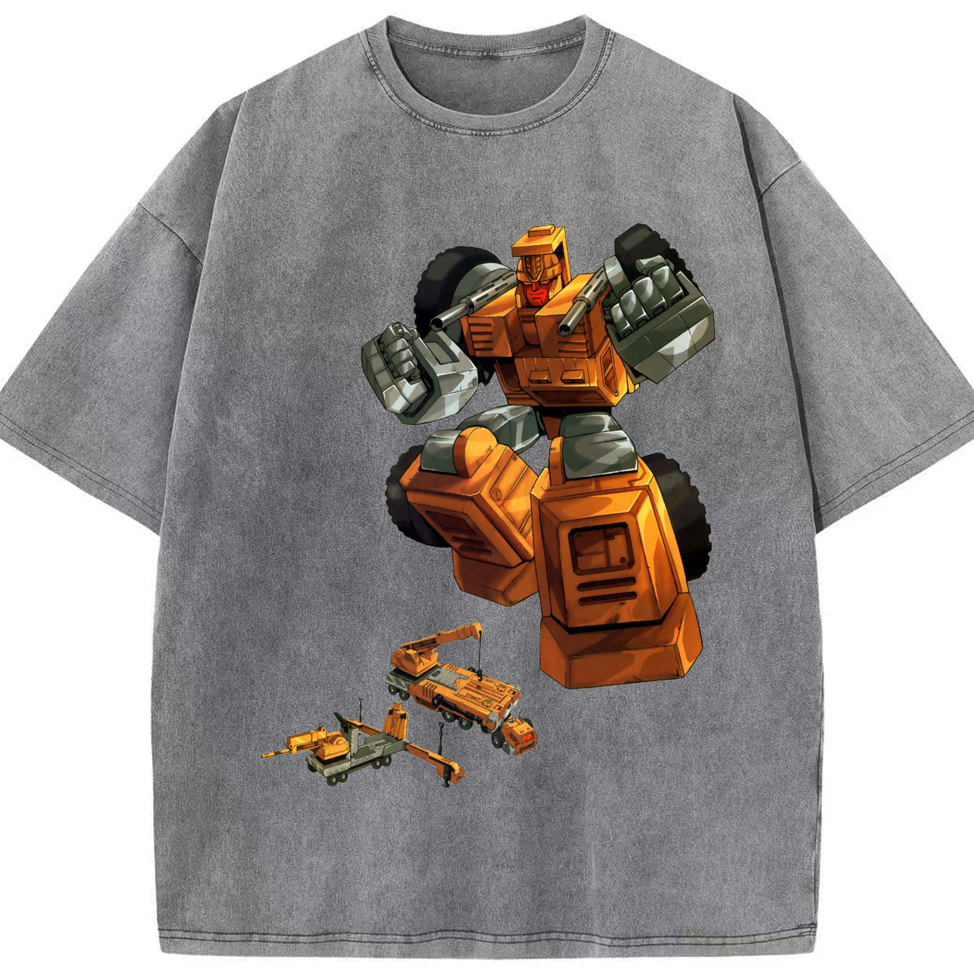 （画像用）  綿100% ヴィンテージ風 半袖Tシャツ（フロントプリント）