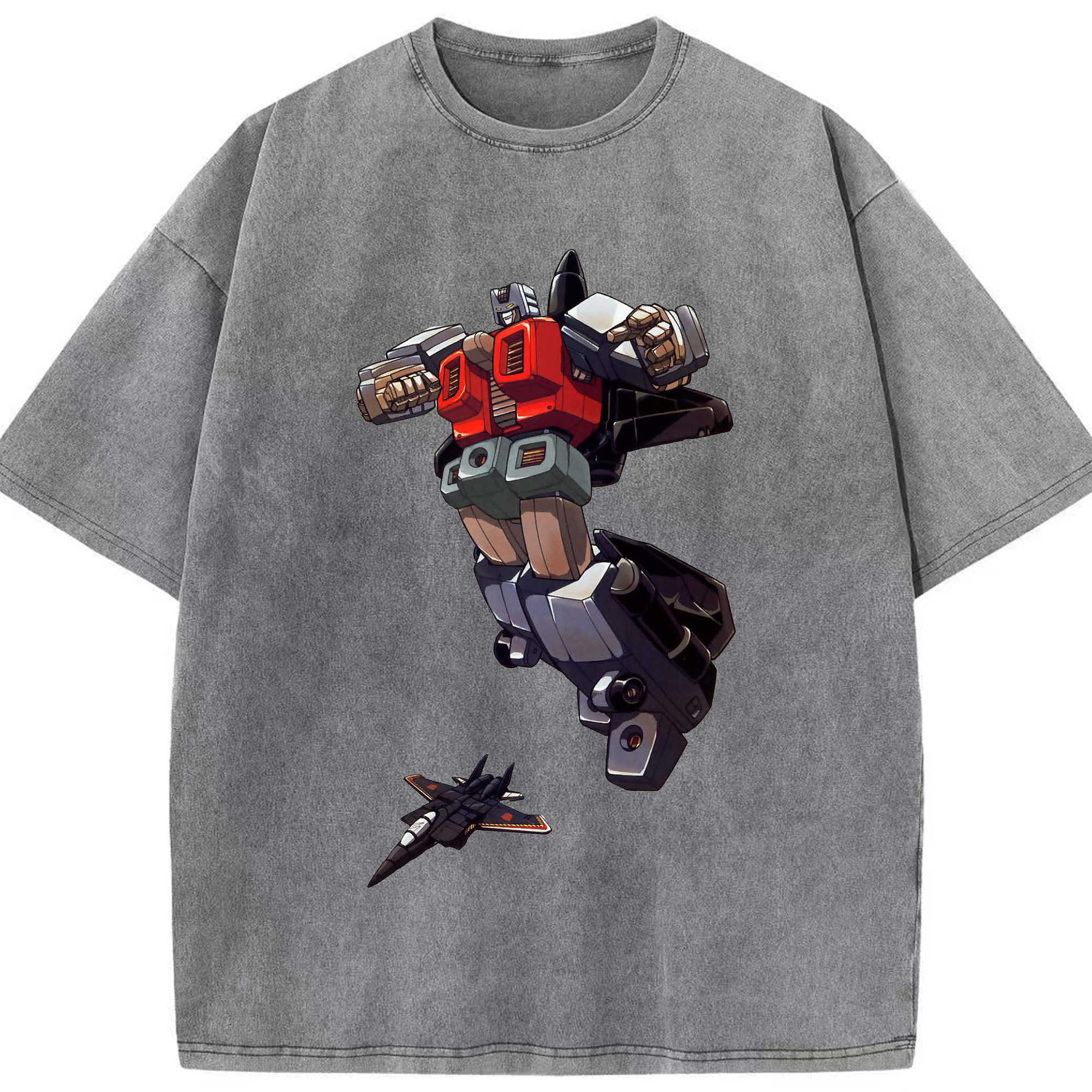 （画像用）  綿100% ヴィンテージ風 半袖Tシャツ（フロントプリント）
