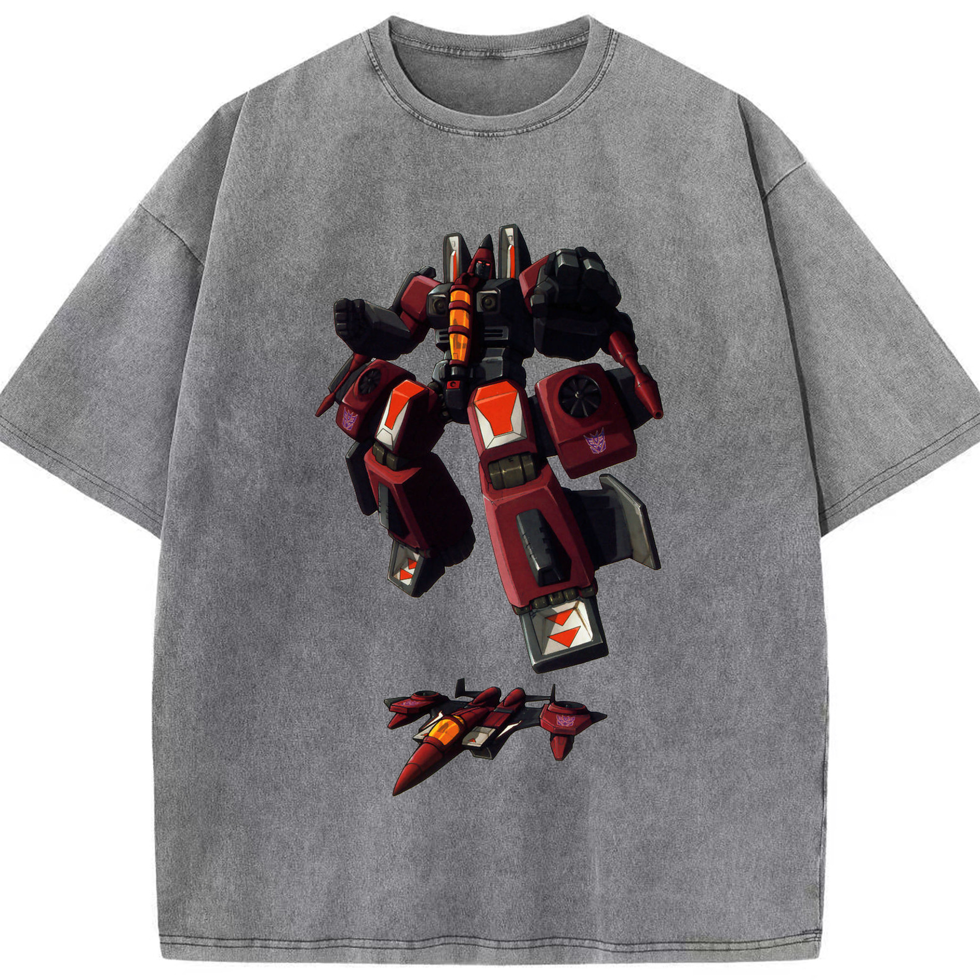 （画像用）  綿100% ヴィンテージ風 半袖Tシャツ（フロントプリント）